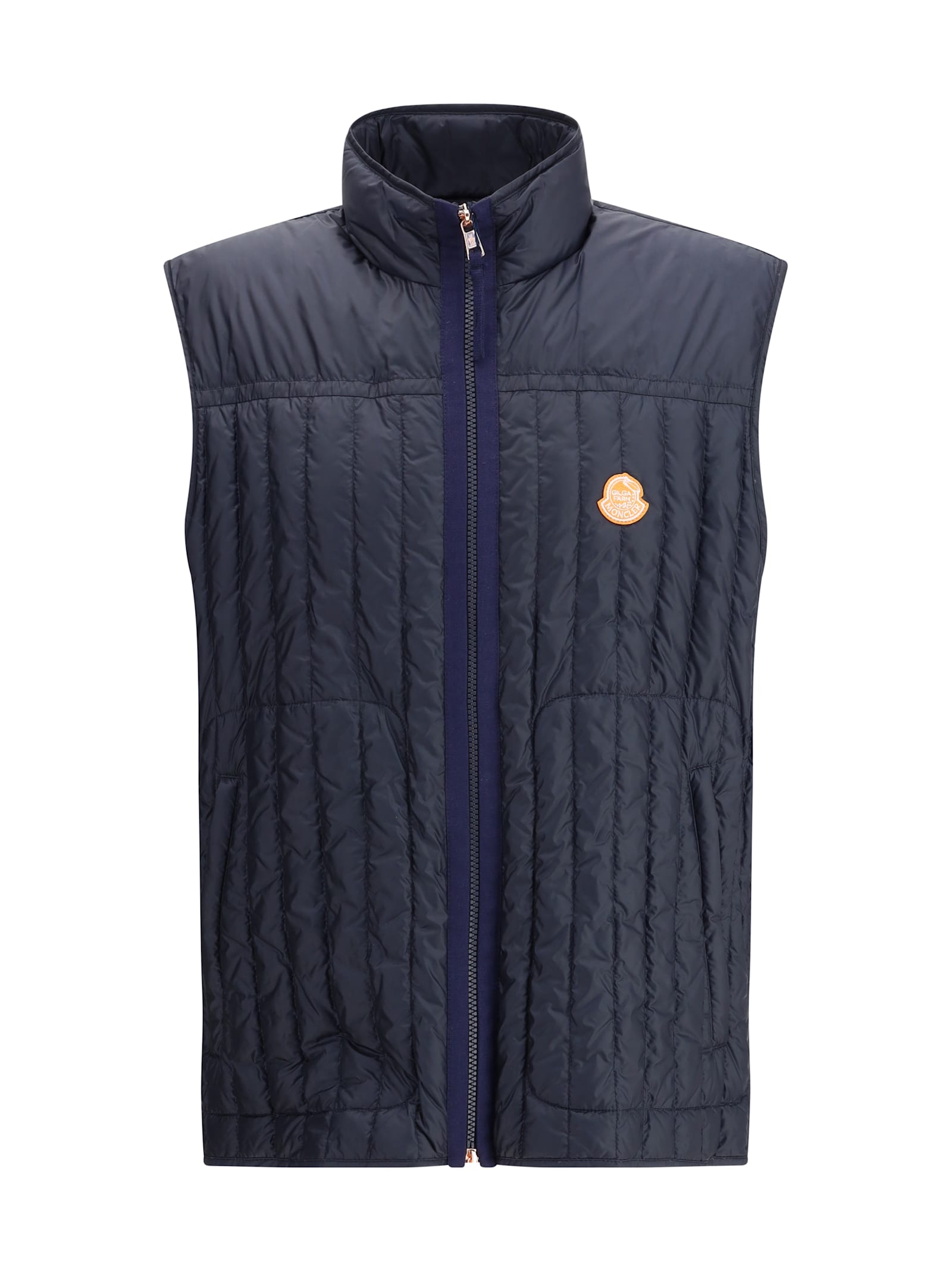 Moncler Genius X Gilga Farm By Donald Glover Tangerine Down Vest In Blue