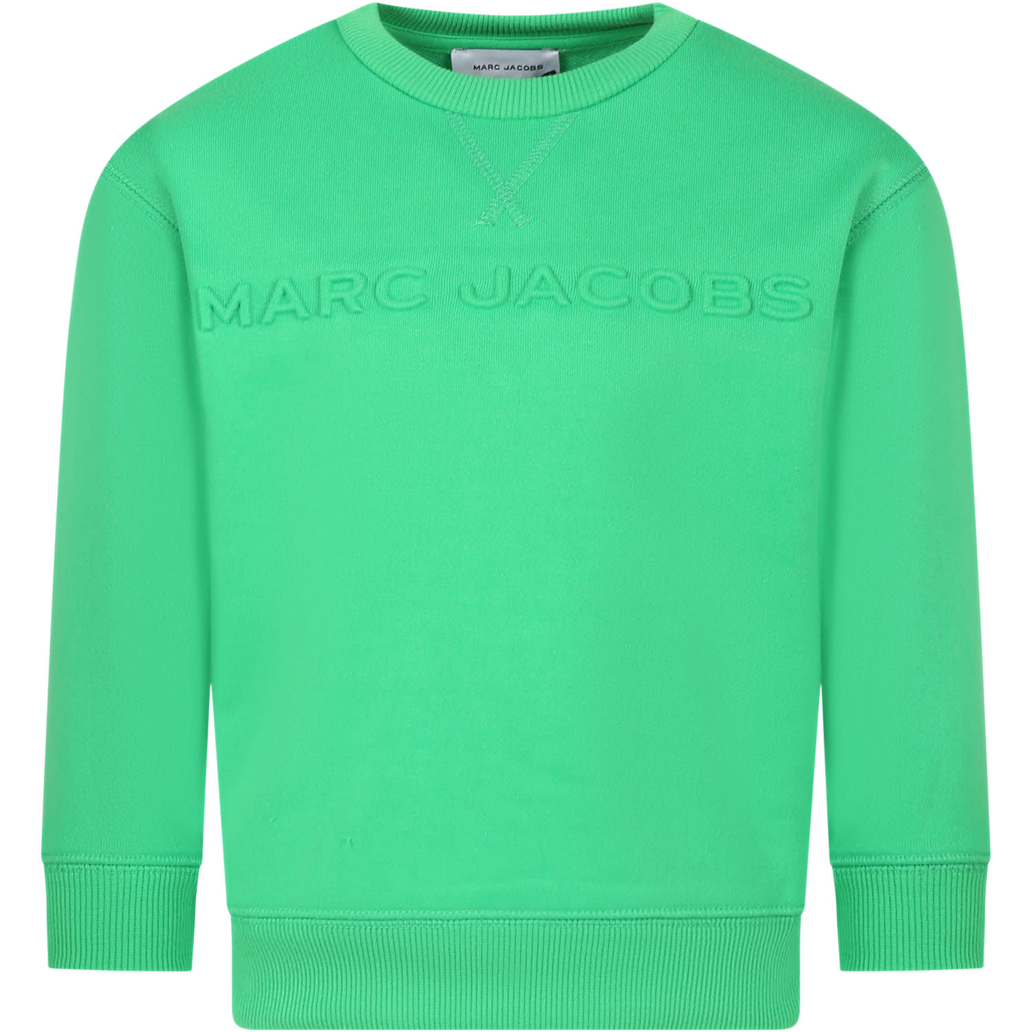 Marc Jacobs Green Sweatshirt For Kids With Logo
