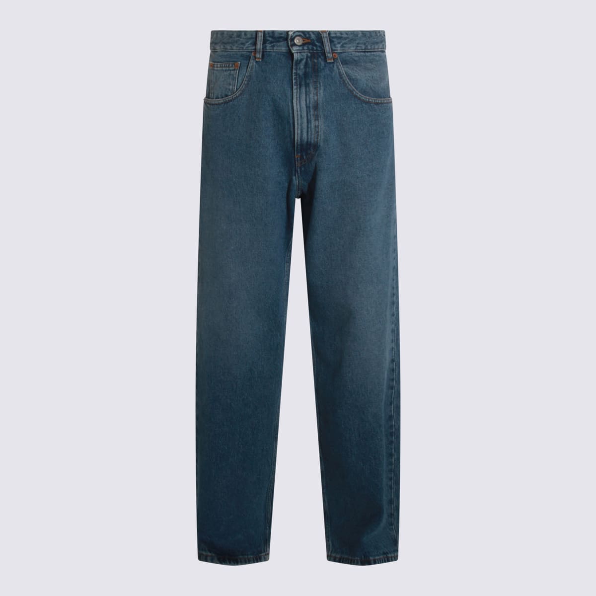 Blue Cotton Denim Jeans
