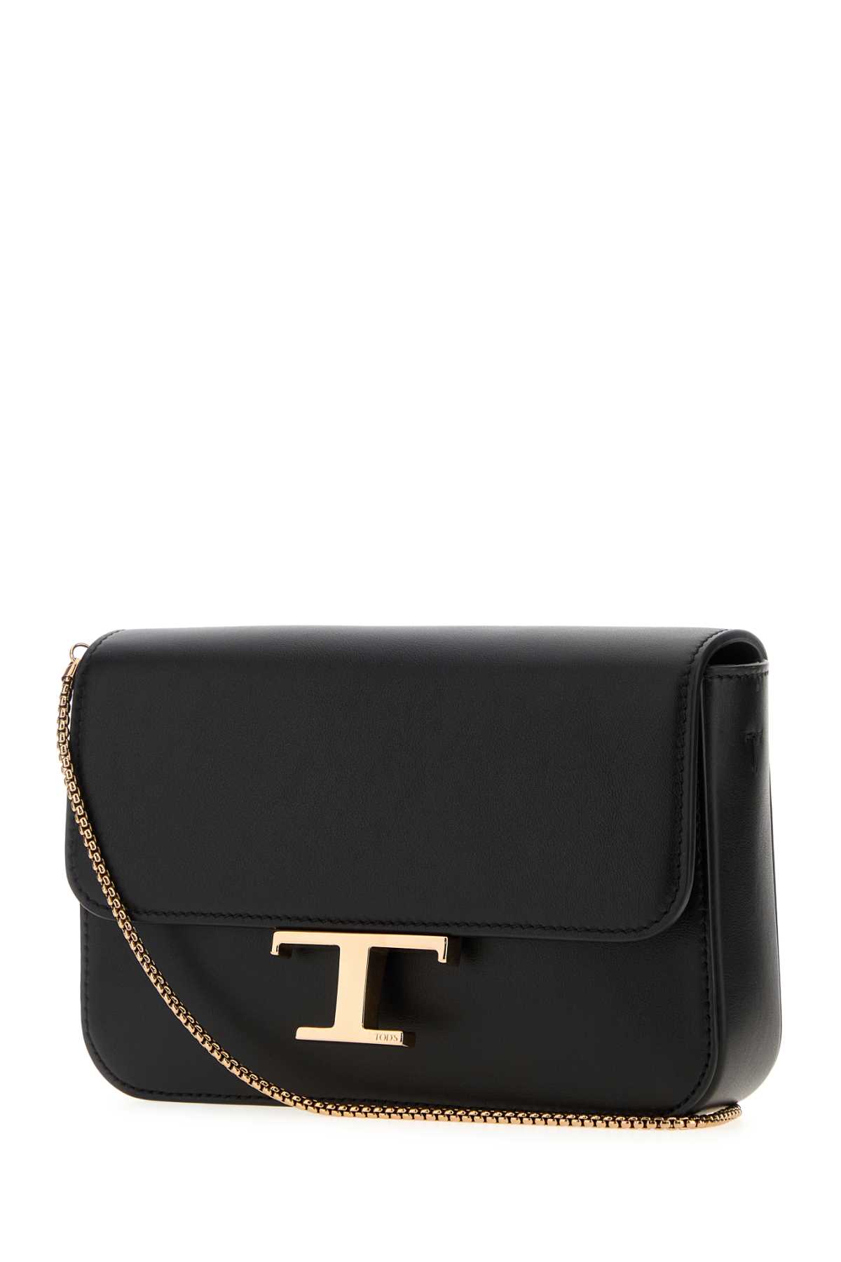 Tod's Black Leather Micro Crossbody Bag In Black