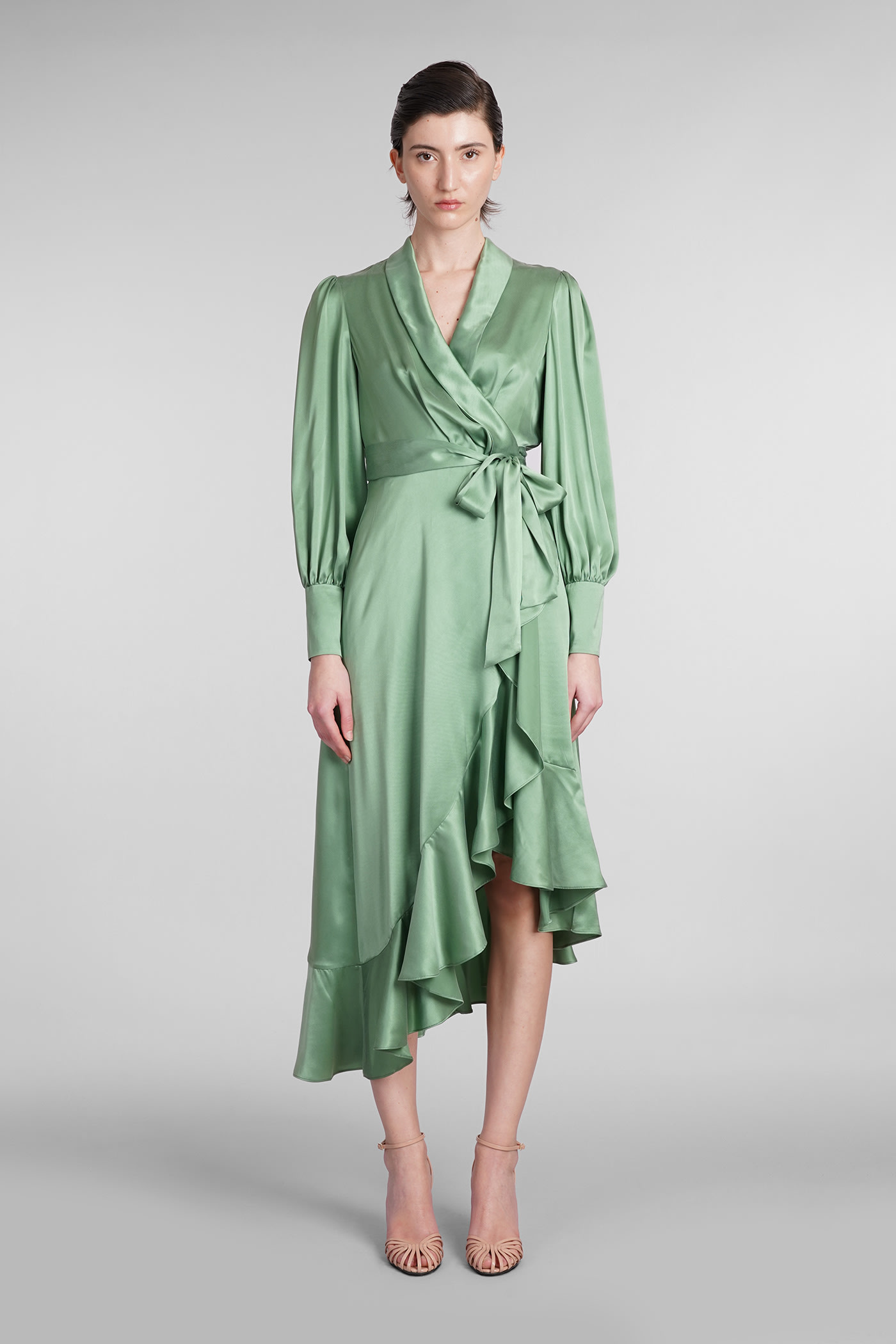 Dress In Green Silk