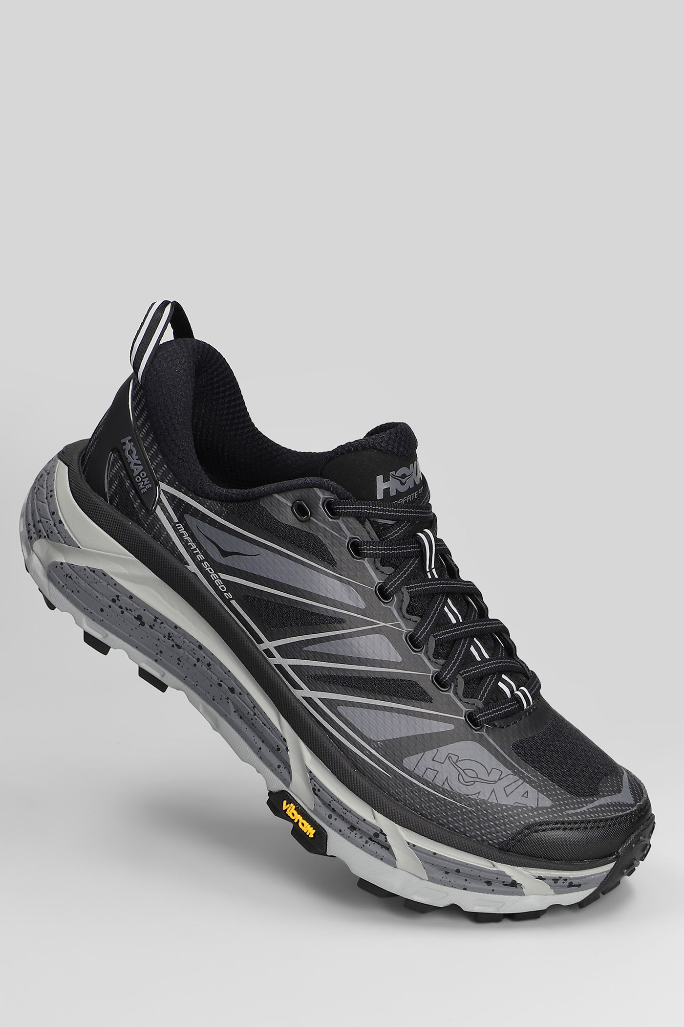 Hoka U Mafate Speed 2 Mesh And Rubber Sneakers In Black
