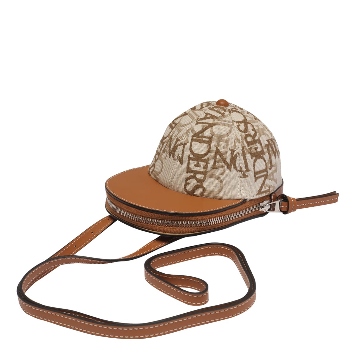 Shop Jw Anderson Midi Cap Crossbody Bag In Neutrals/brown