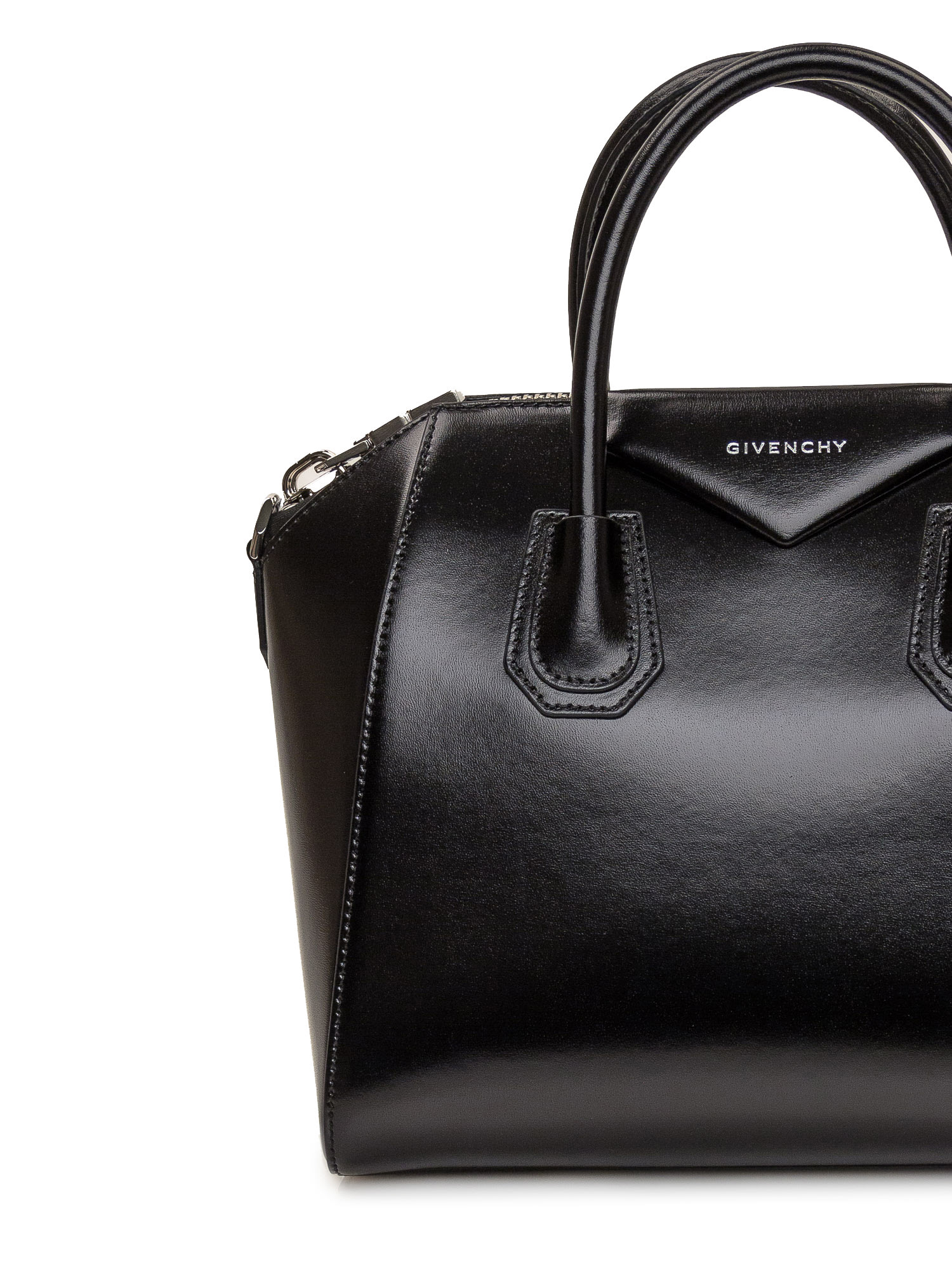 Shop Givenchy Antigona Small Bag In Black