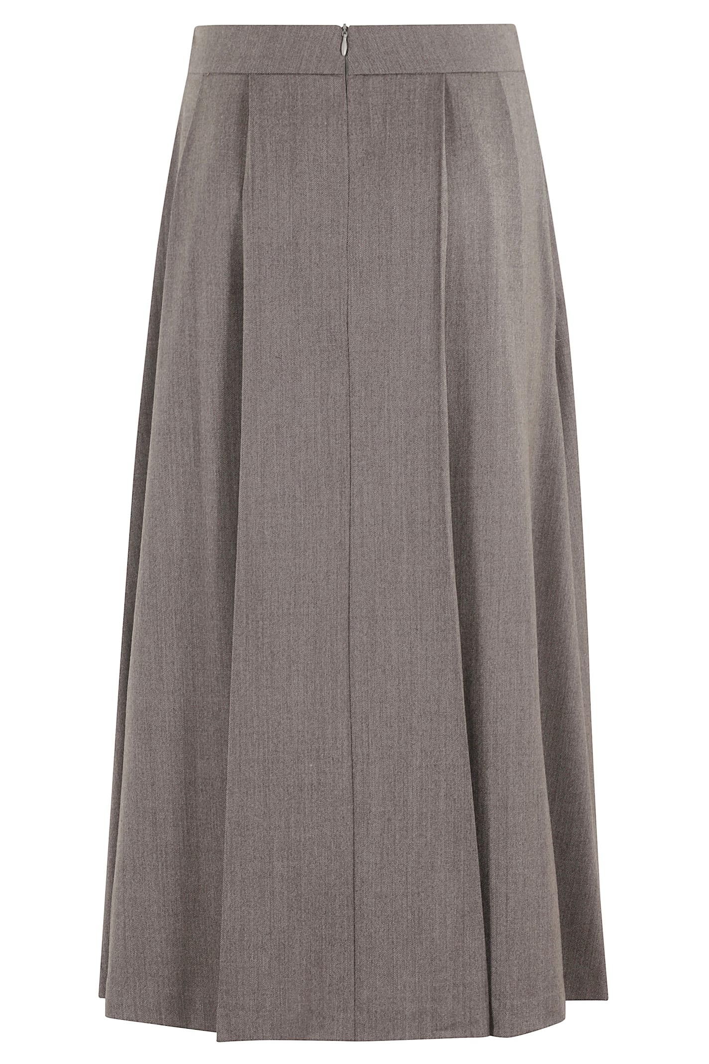 Kiltie Pleated A-line Skirt In Gray