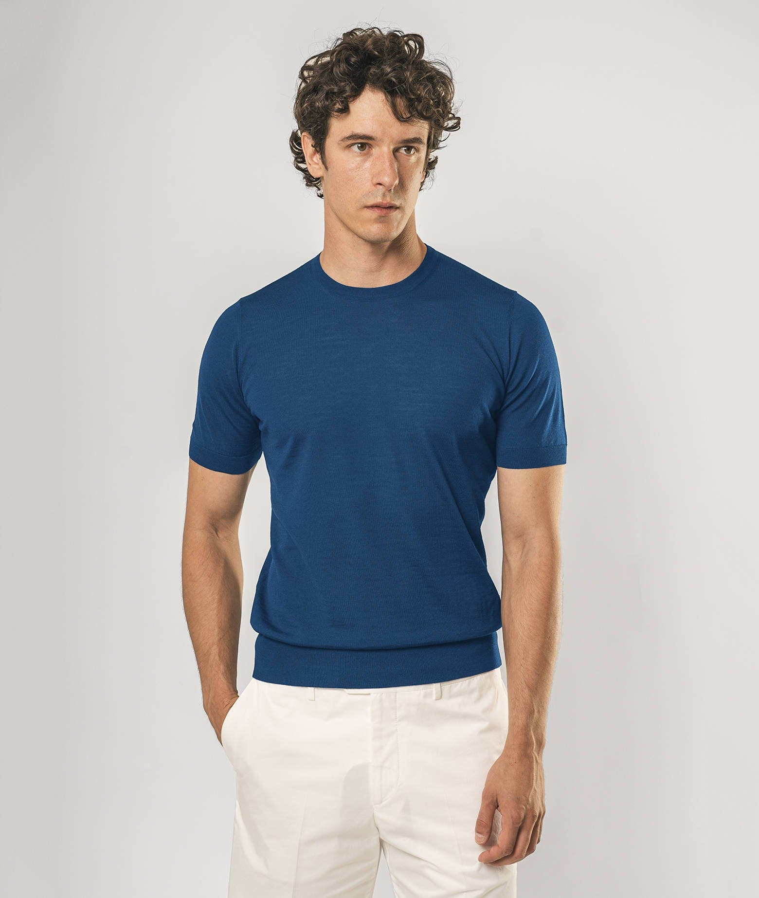 Larusmiani Crewneck Roquebrune T-shirt In Blue