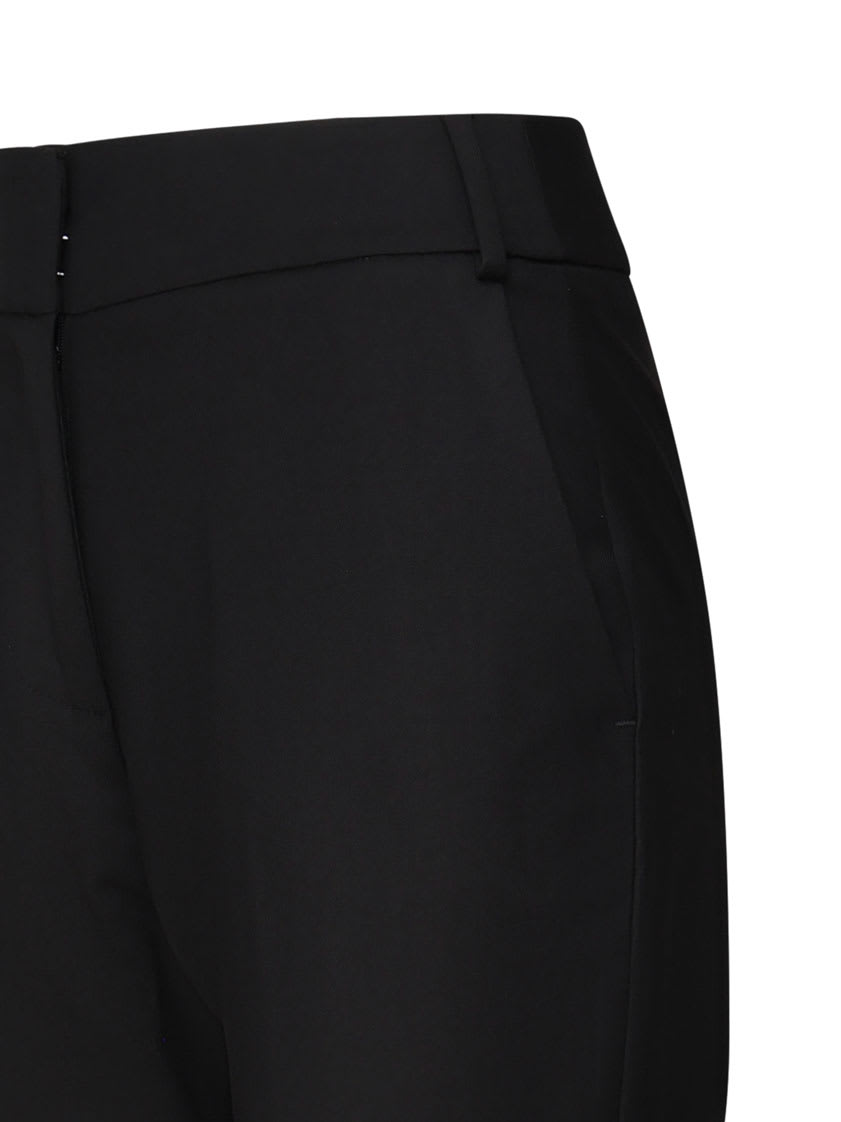 Mariuccia Milano Side-pocket Wool Trousers In Black