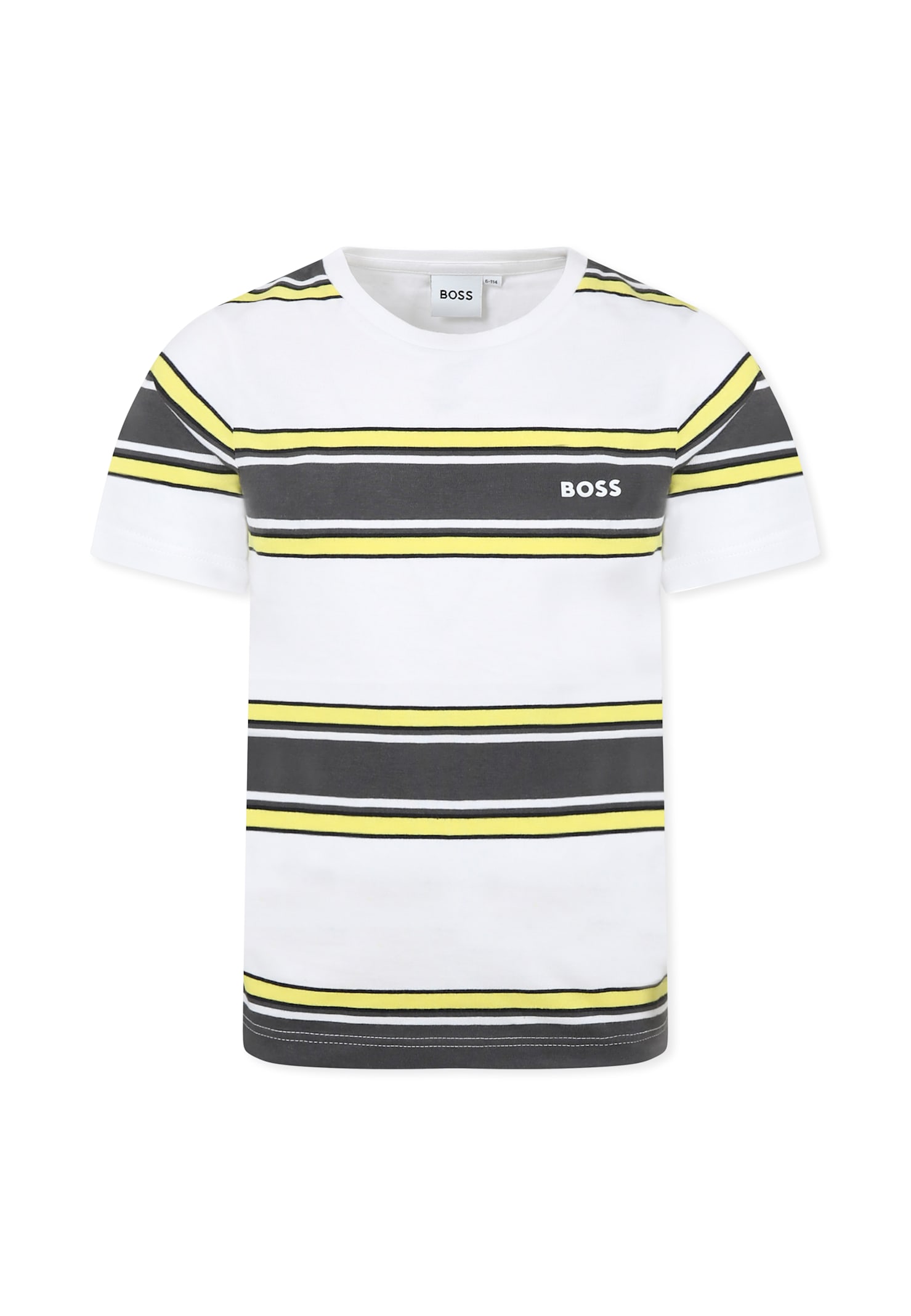 Hugo Boss White T-shirt For Boy With Logo In White