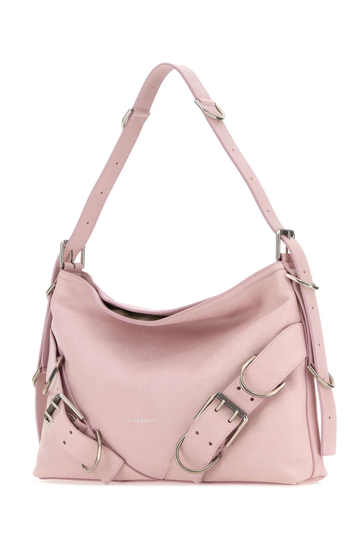 Shop Givenchy Pink Leather Medium Voyou Boyfriend Shoulder Bag