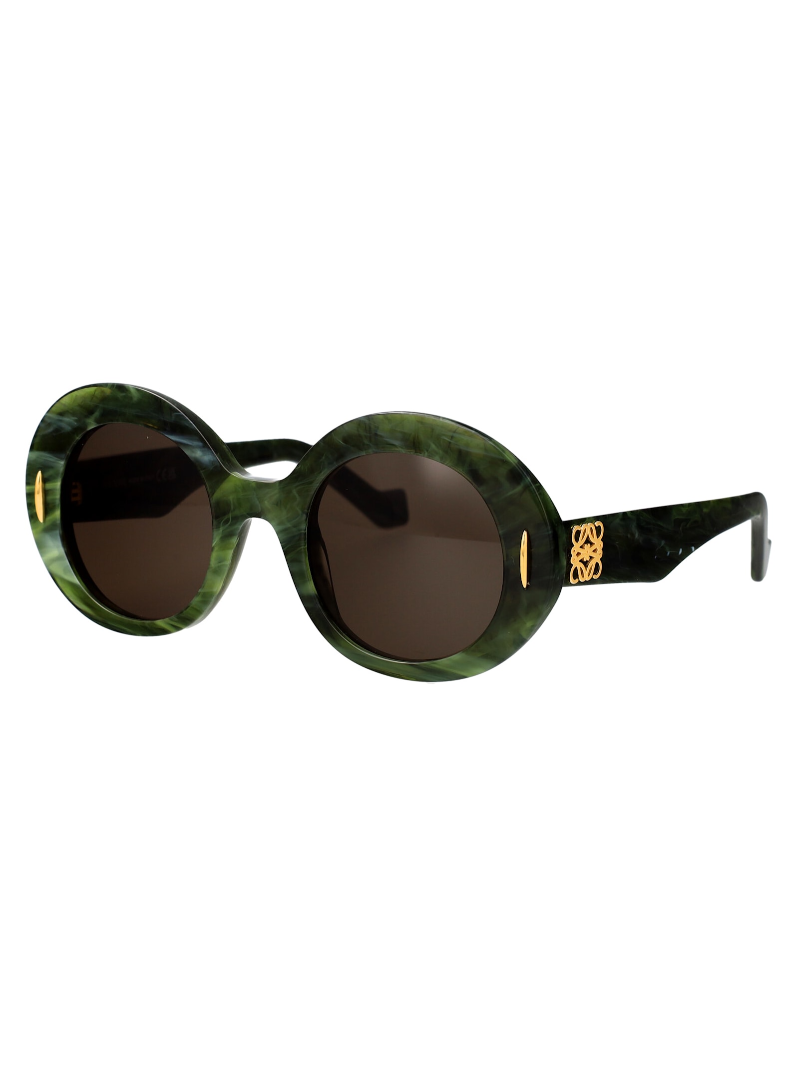 Shop Loewe Anagram Sunglasses In Jade Green