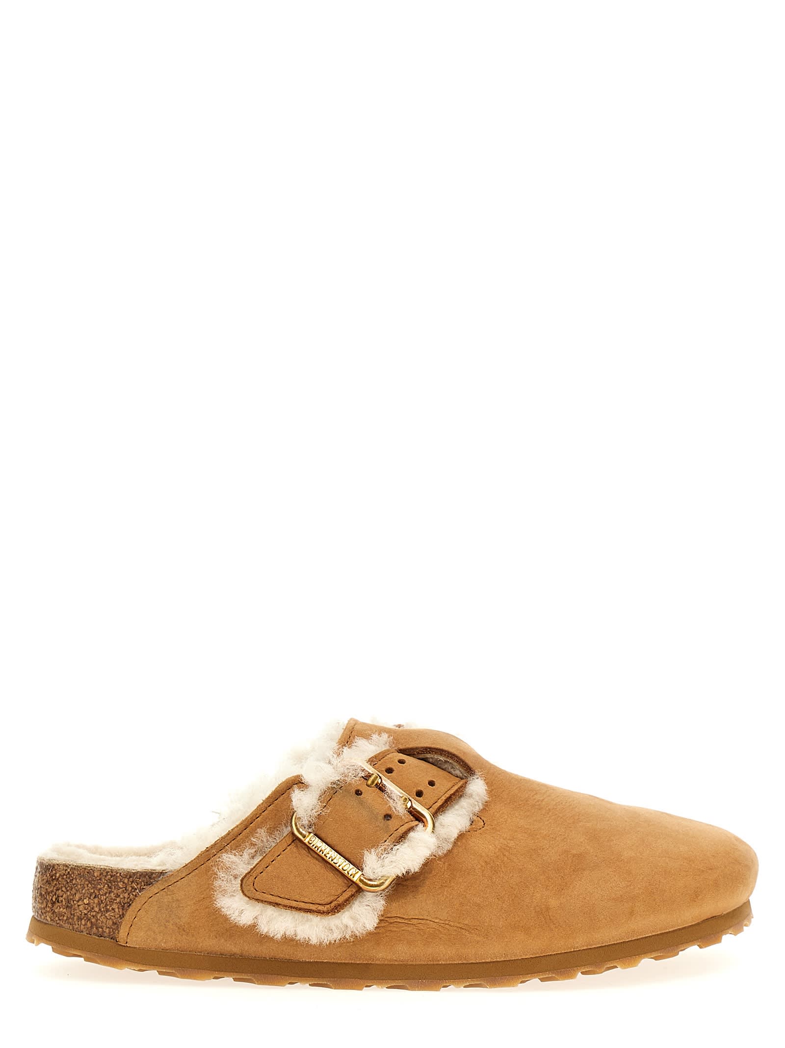 Shop Birkenstock Boston Mules In Cognac