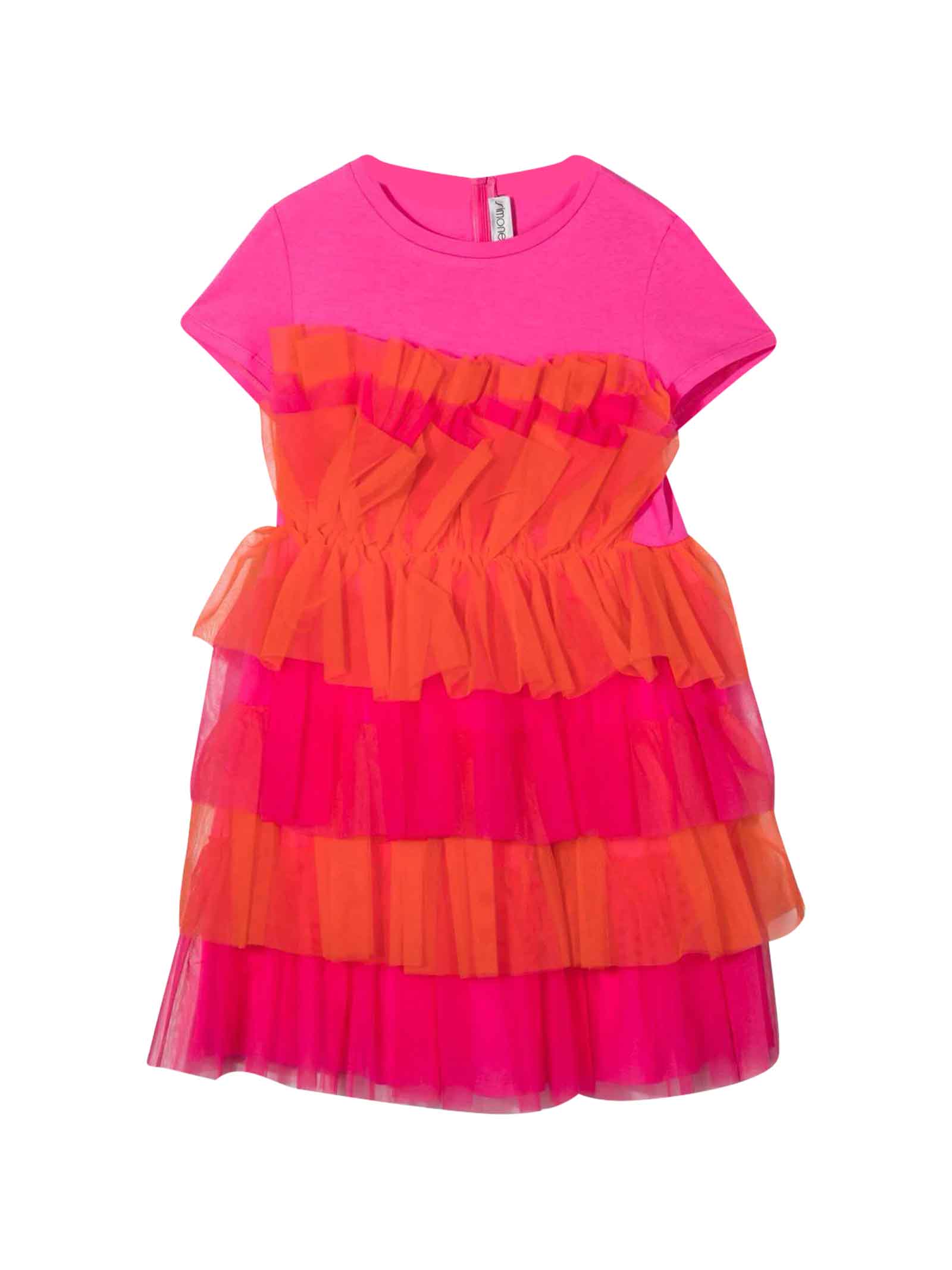 Simonetta Pink Dress Teen Girl Kids