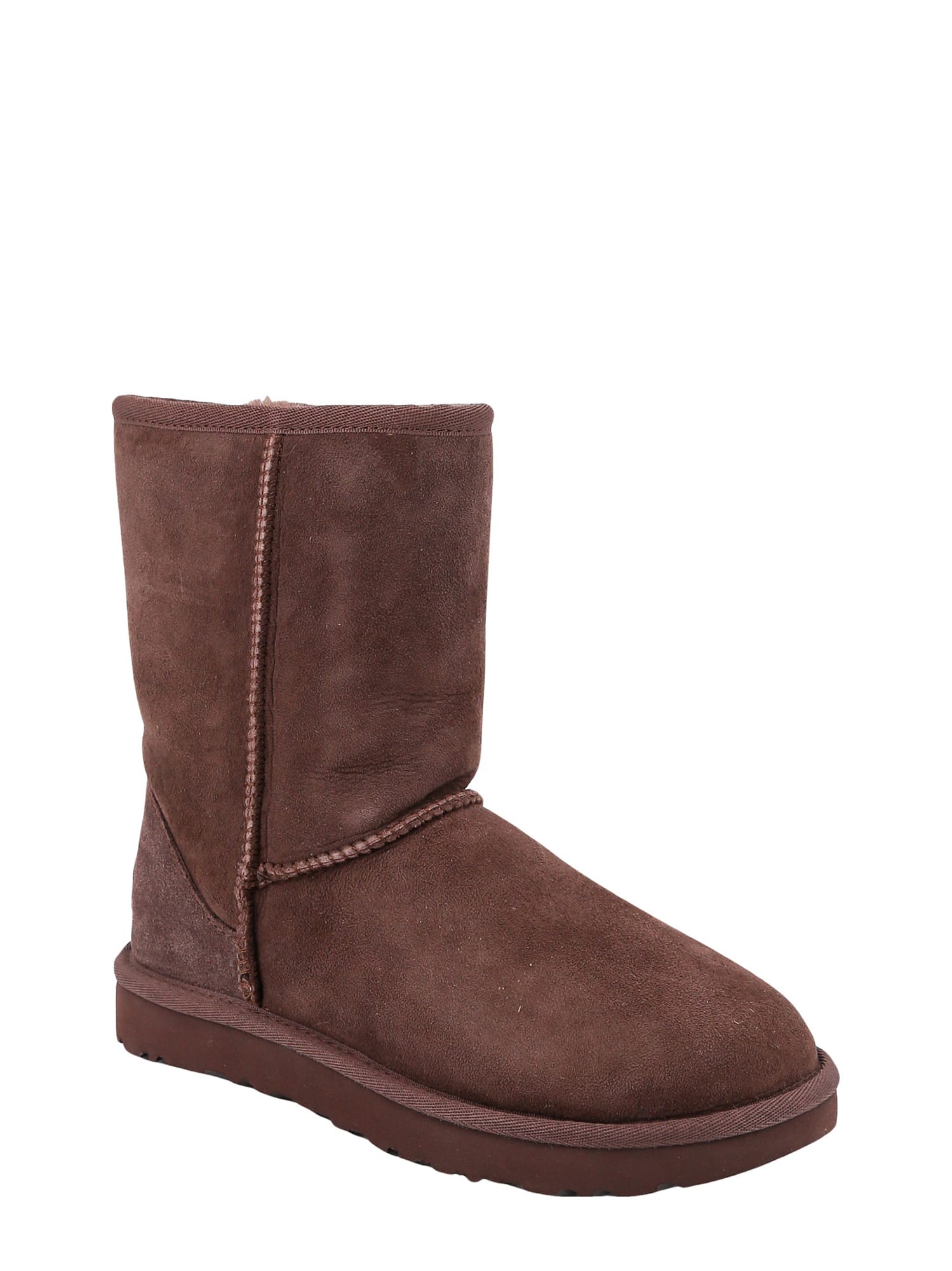 Shop Ugg Classic Short Ankle Boots In Brown