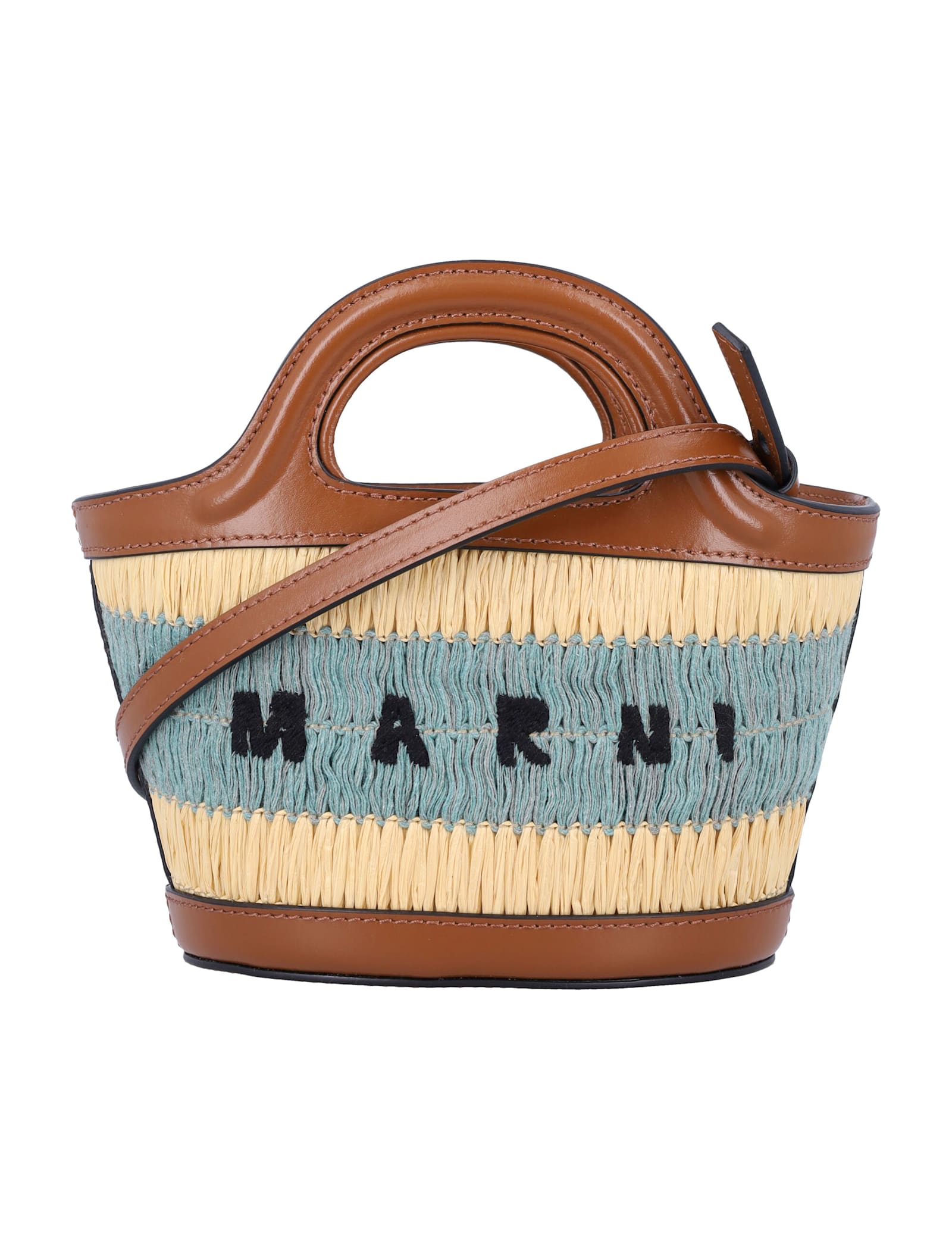 Raffia-effect Tropicalia Micro Bag