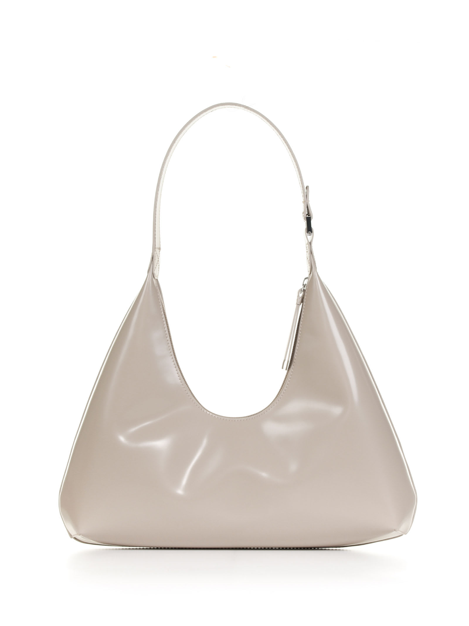 BY FAR Mini Rachel Semi Patent Leather Bag in Black