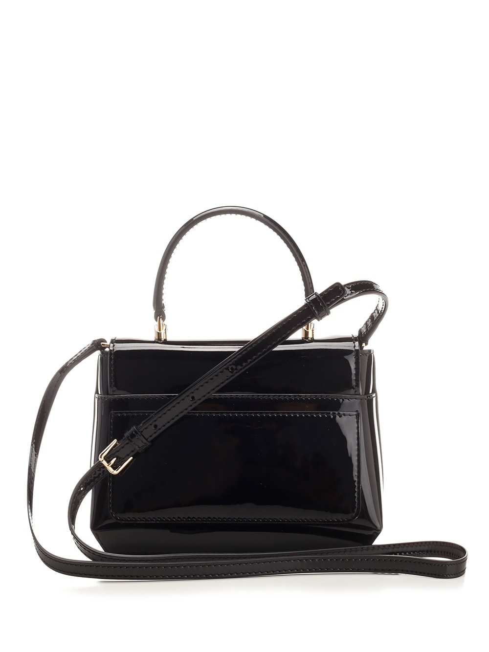 Shop Dolce & Gabbana Dg Patent Leather Handbag In Nero