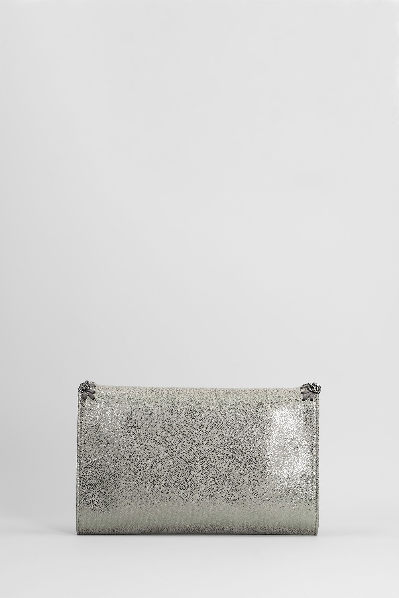 Stella Mccartney Falabella Wallet Shoulder Bag In Grey Polyester In Gray
