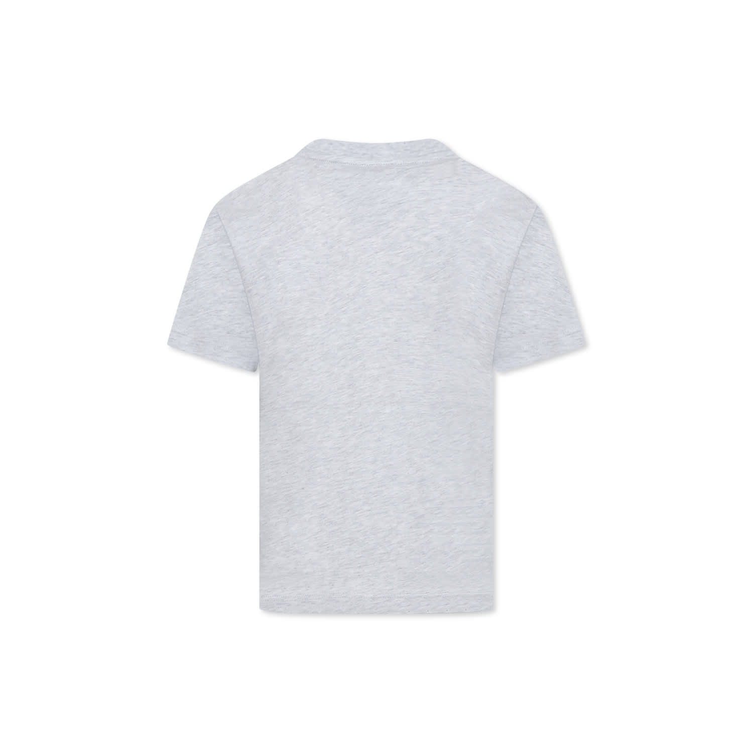Msgm Grey T-shirt For Kids With Logo In Grey