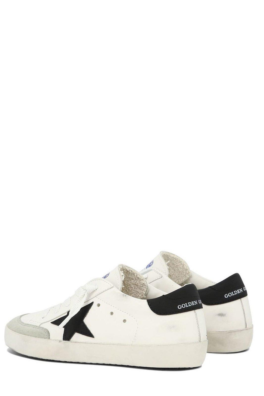 Shop Golden Goose Super-star Penstar Low-top Sneakers In Bianco/nero