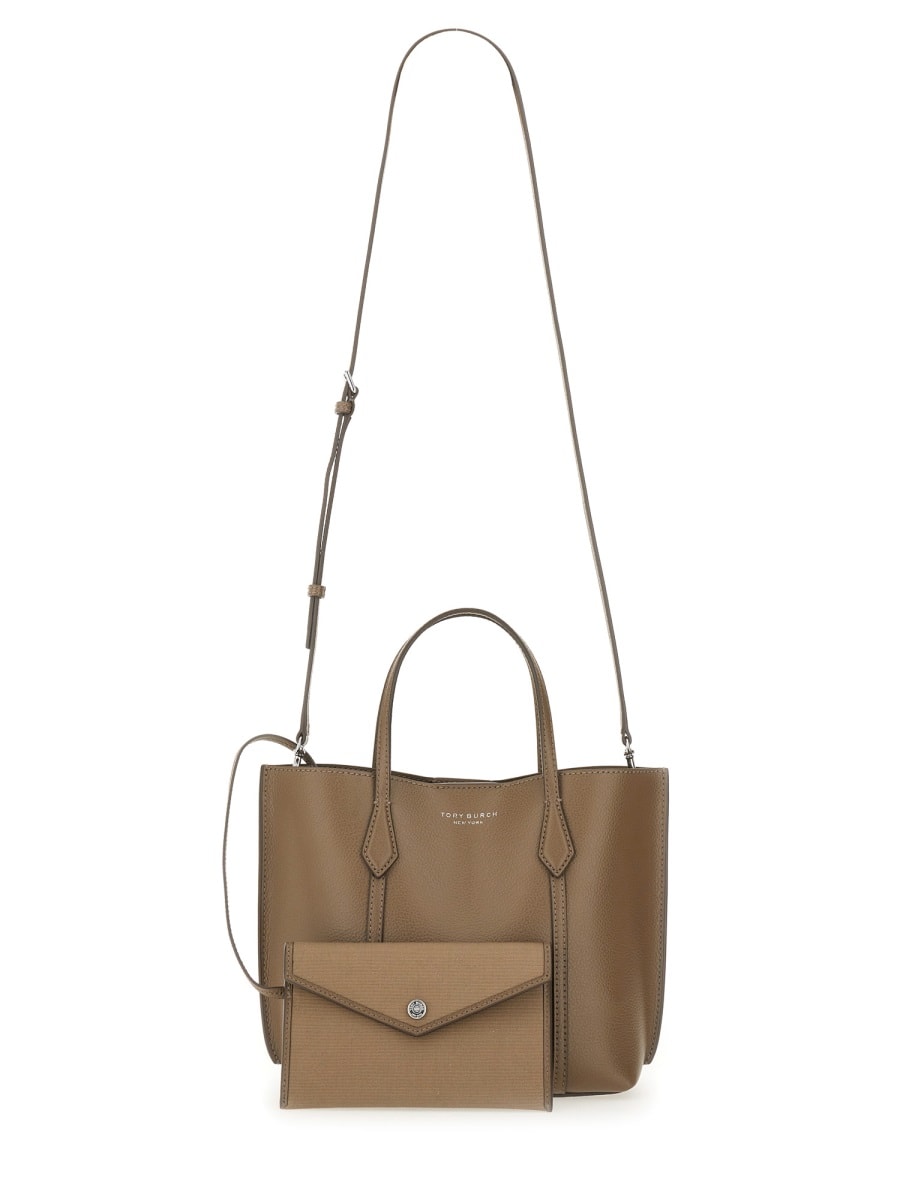 Tory Burch Perry Shopping Bag In Brown