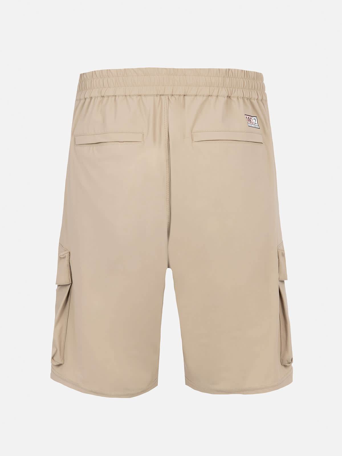 Mc2 Saint Barth Man Beige Bermuda Shorts Deck In White