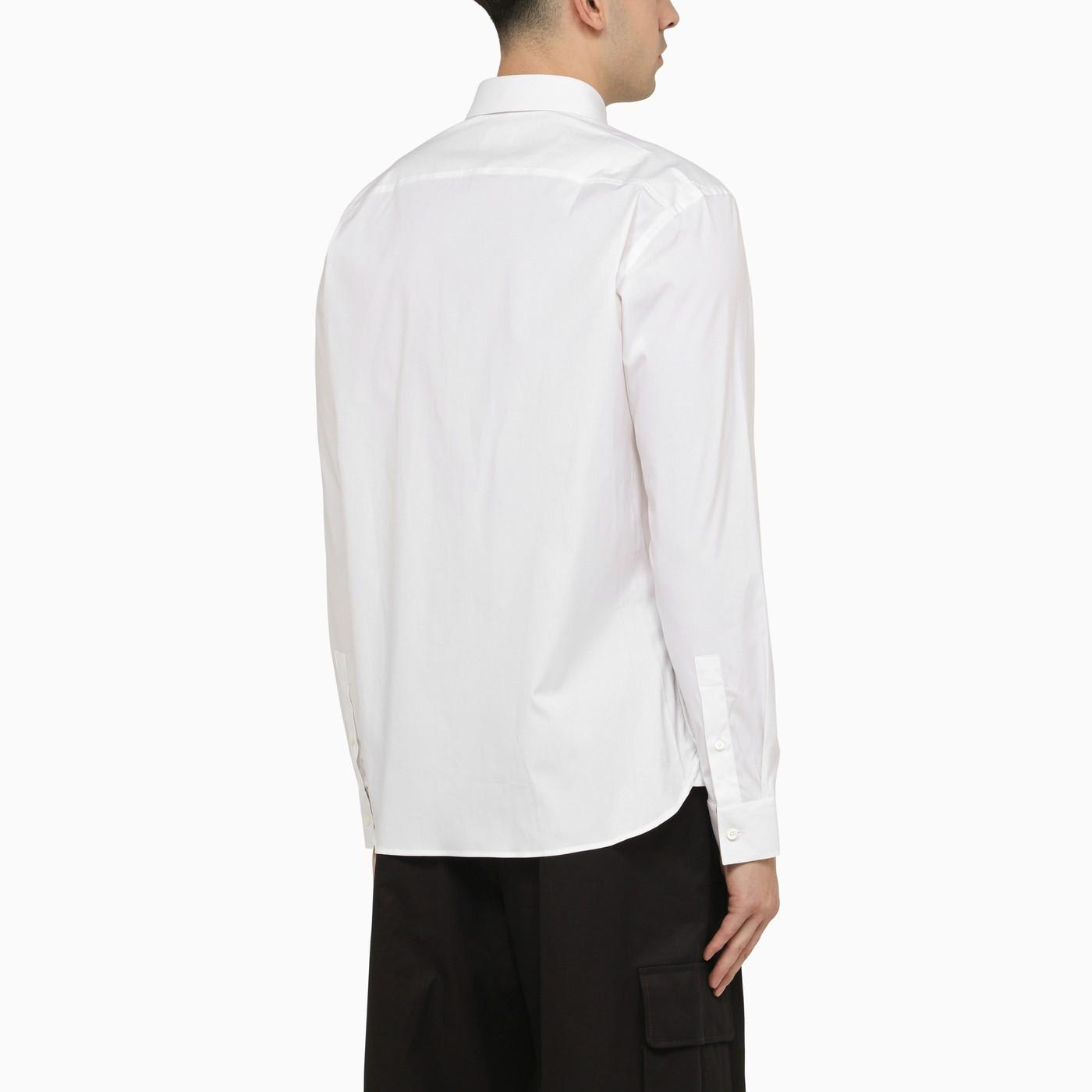 Shop Burberry Classic White Poplin Shirt