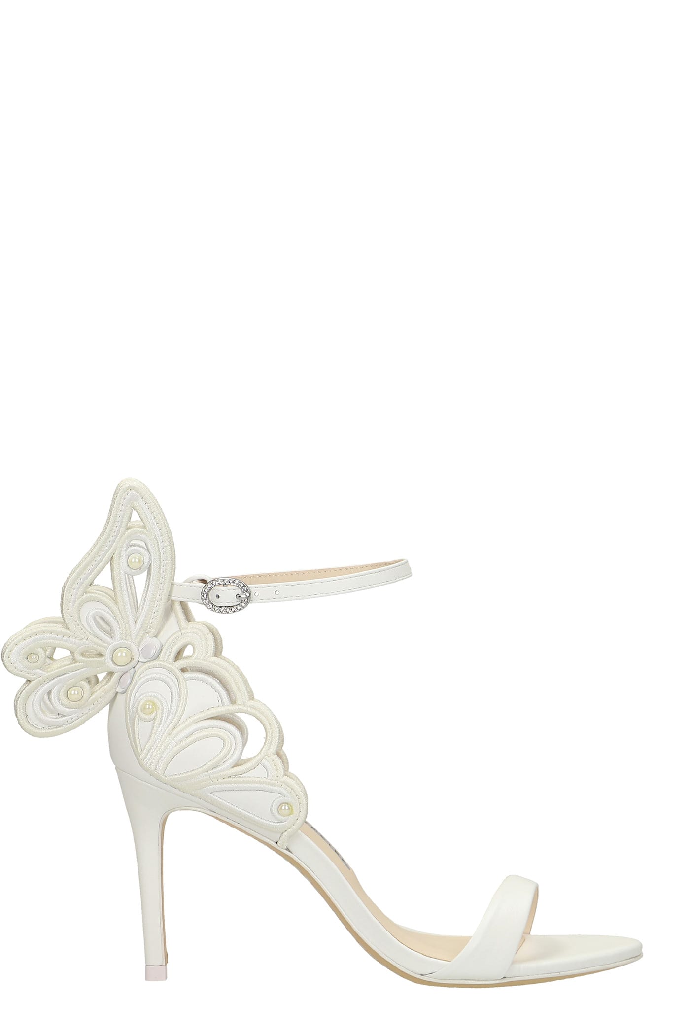 Sophia Webster Chiara Mid Sandals In White Leather