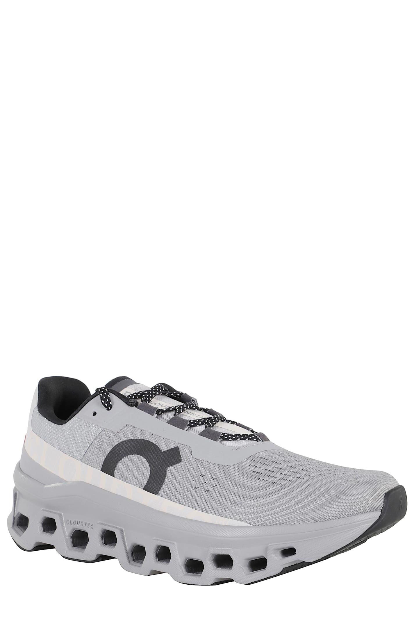 On Breathable Grey Sneakers With Robust Rubber Sole In Gray