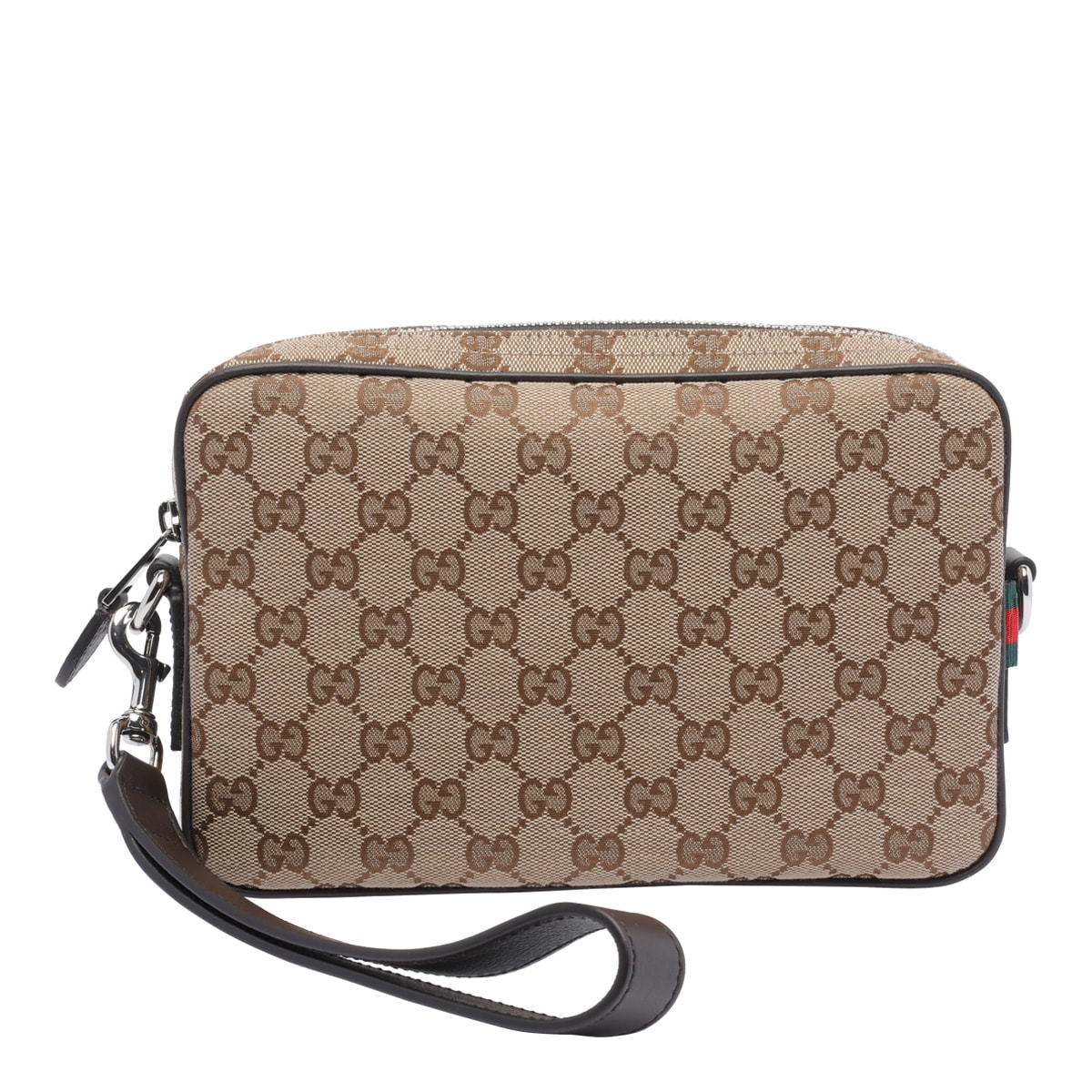 Gucci Gg Canvas Small Crossbody Bag In Brown