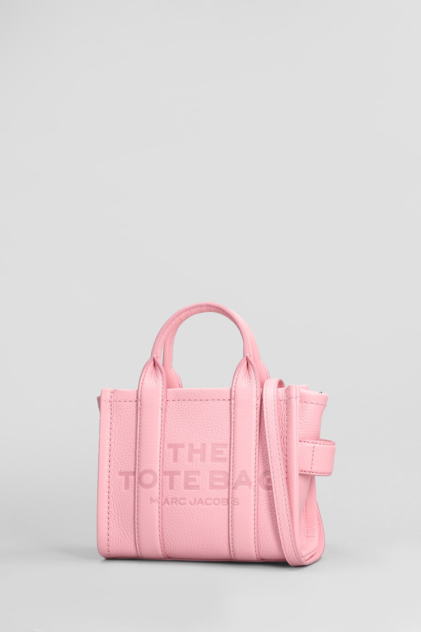 Shop Marc Jacobs The Mini Tote Tote In Rose-pink Leather