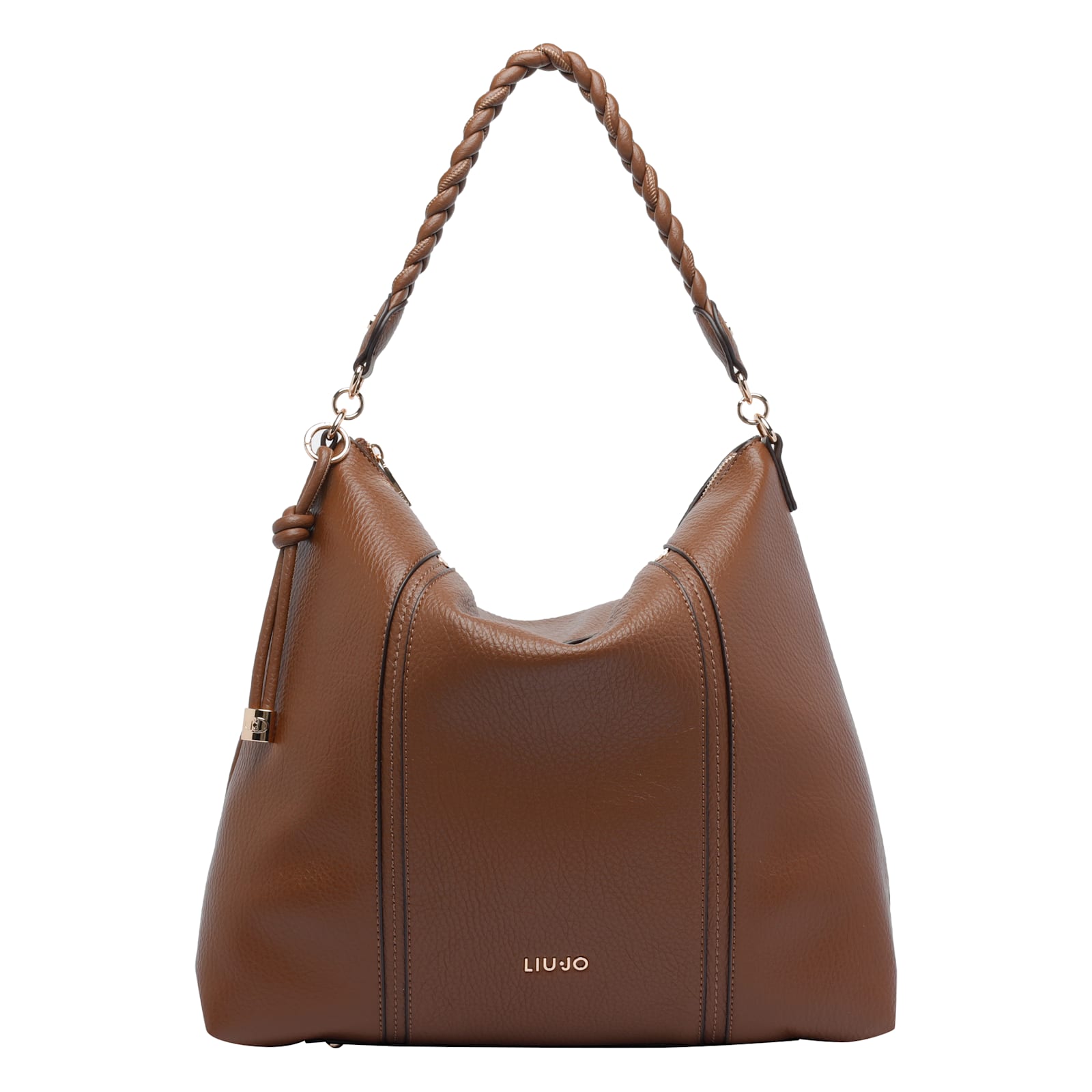 Liu •jo Logo-lettering Shoulder Bag In Brown