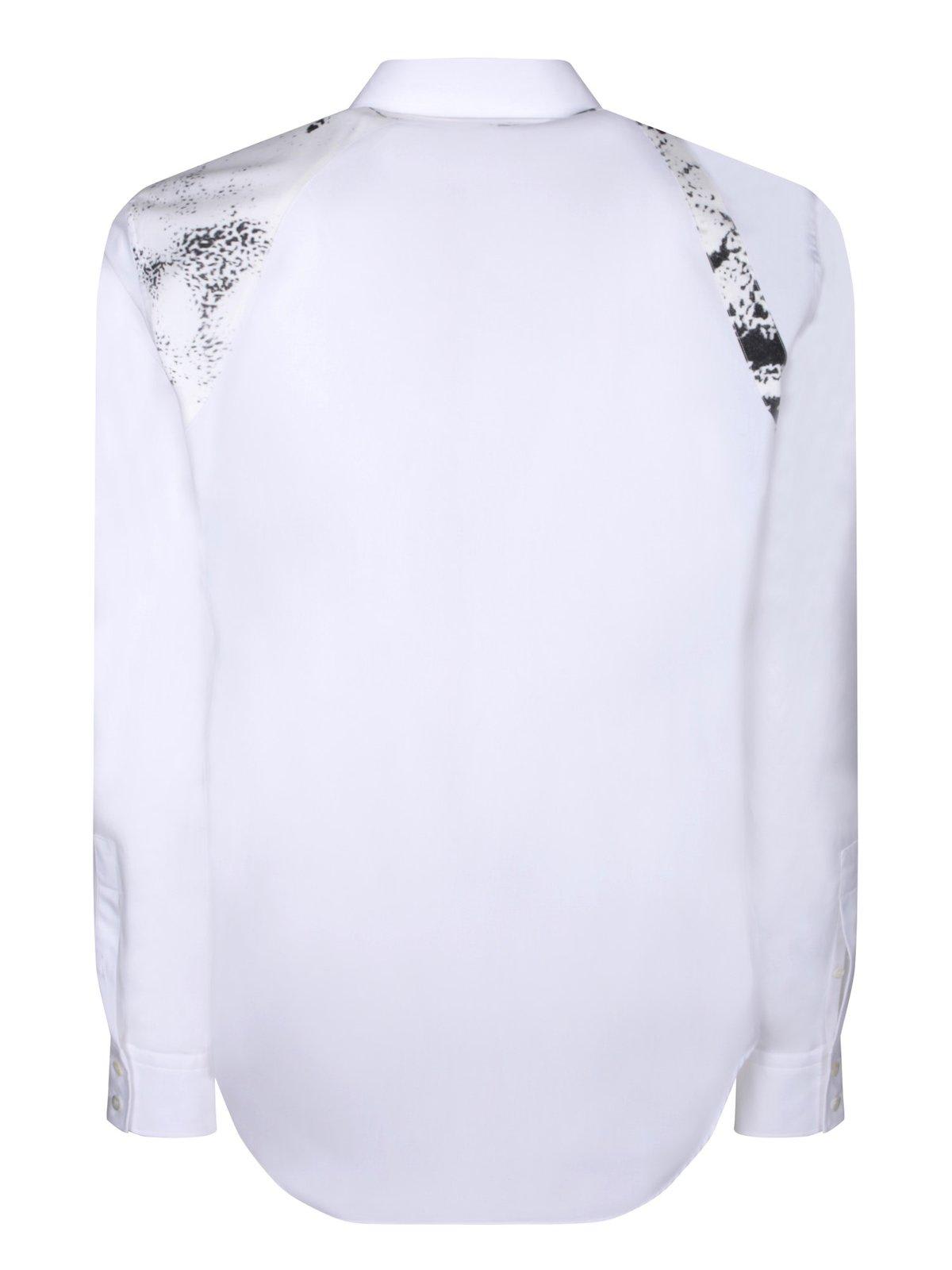 Shop Alexander Mcqueen Straight Hem Sleeved Shirt In White