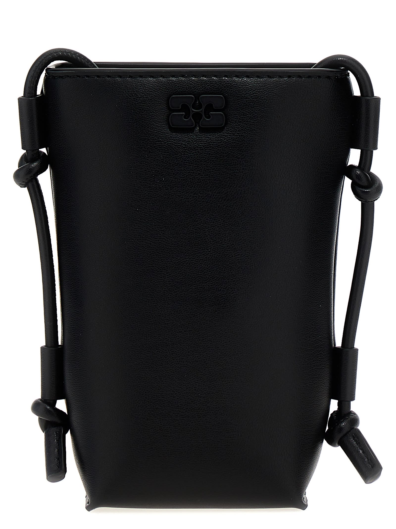 Ganni Black Bou Crossbody Bag