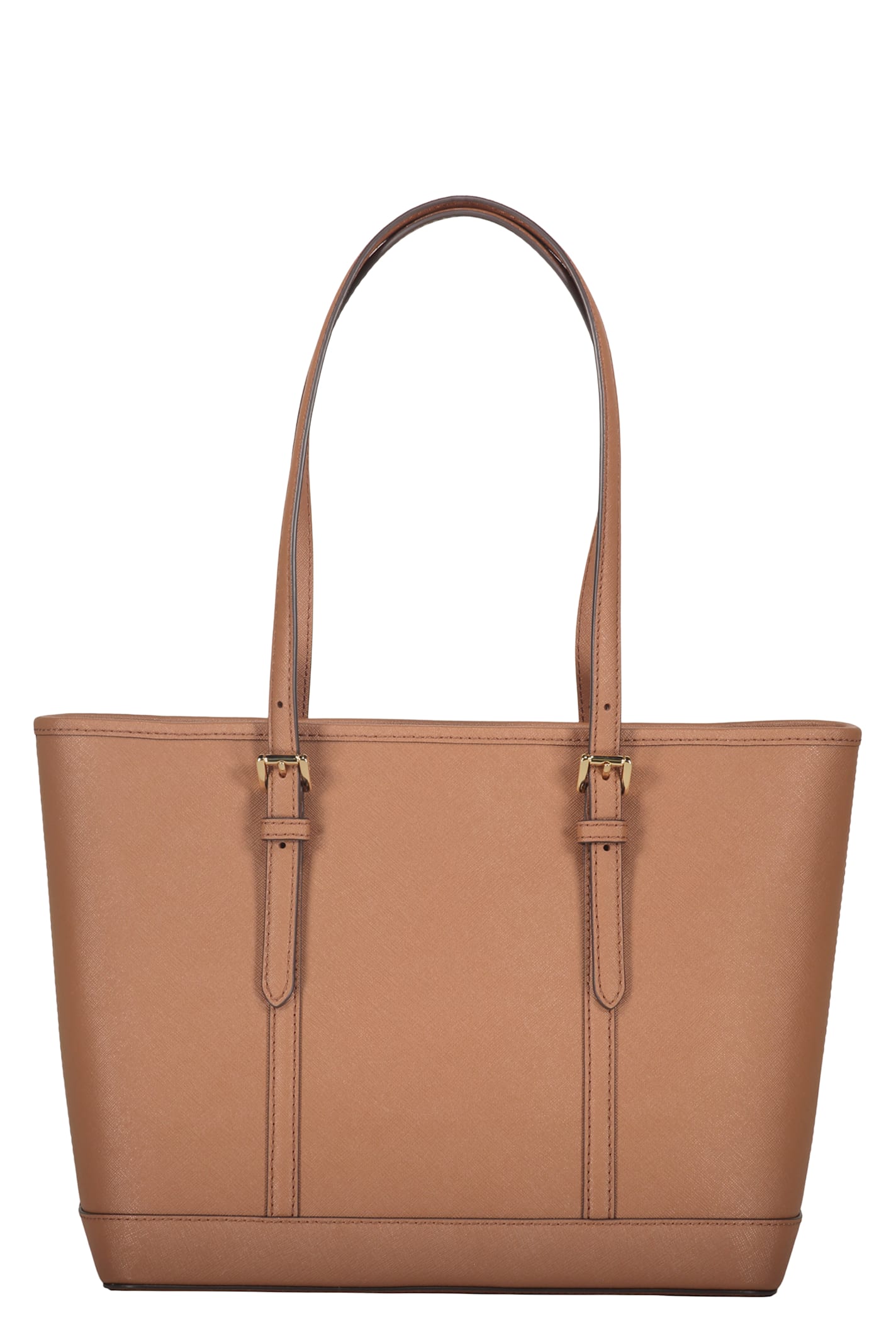 Michael Kors Leather Tote In Brown