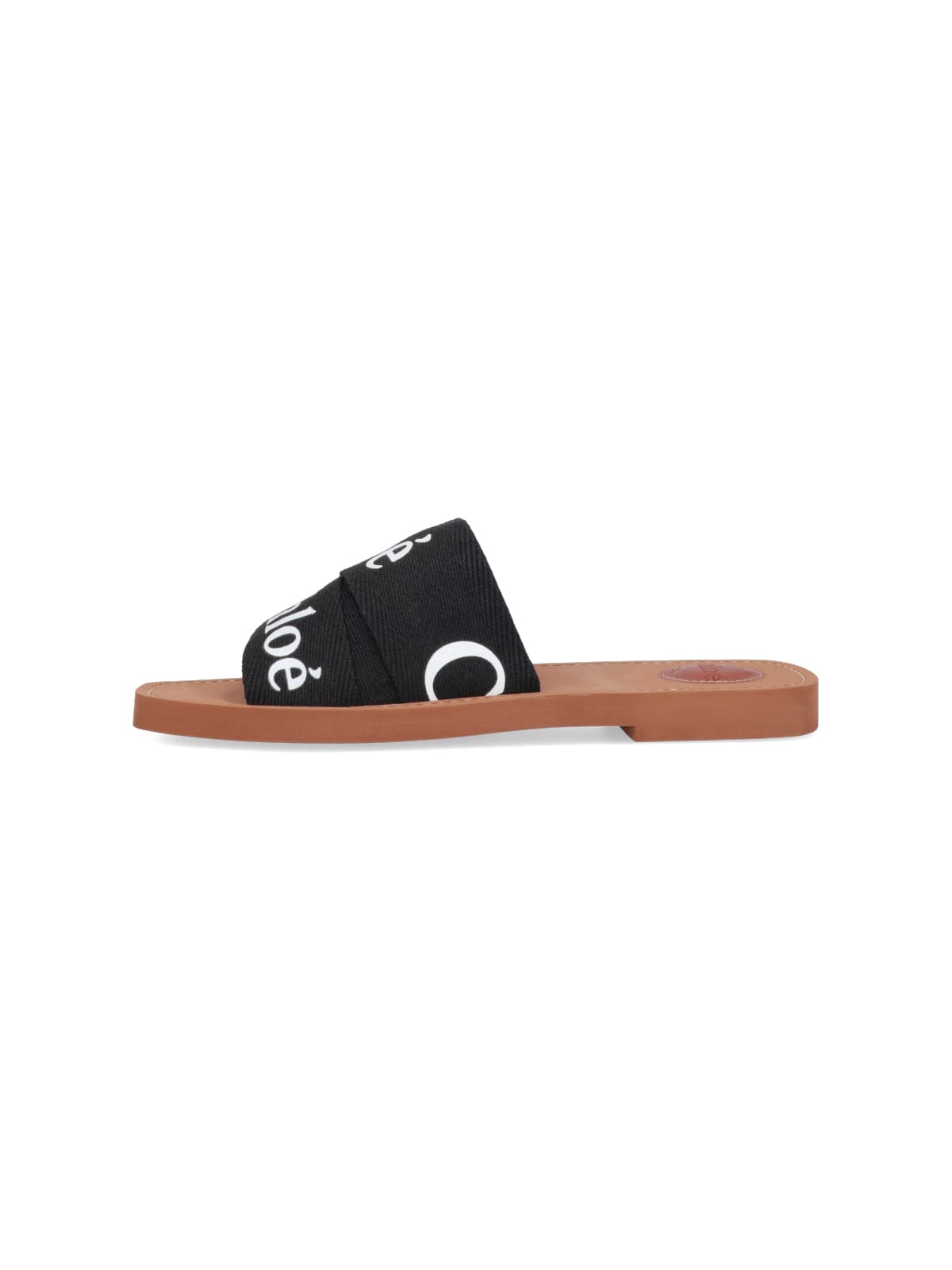Shop Chloé Woody Sandals In Nero