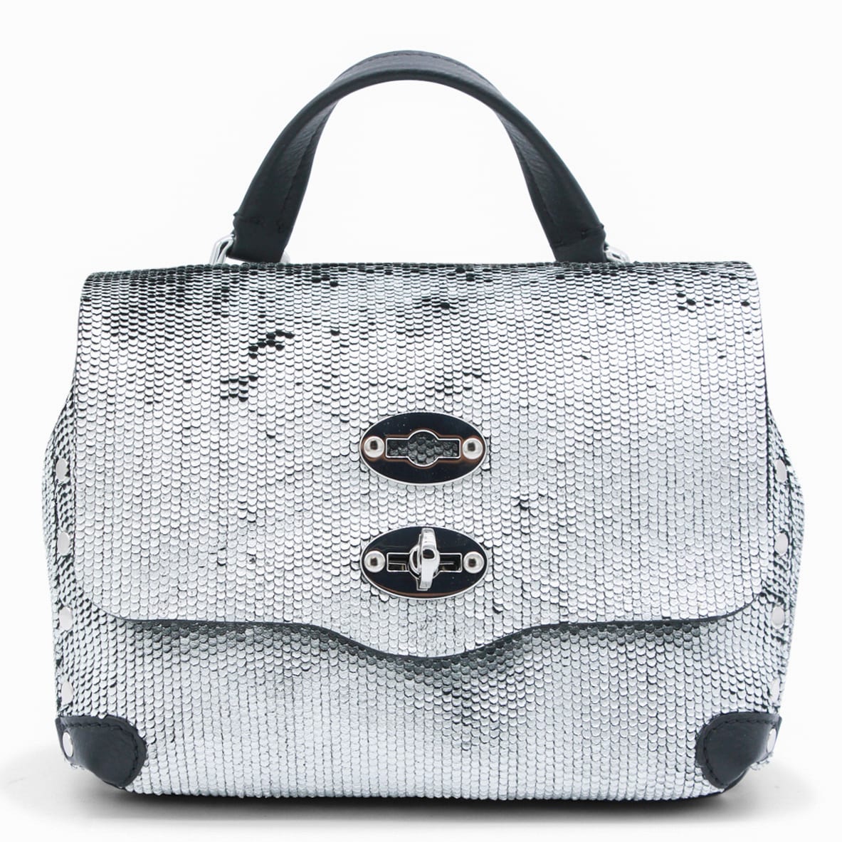 Zanellato Silver Leather Postina Cbi Top Handle Bag