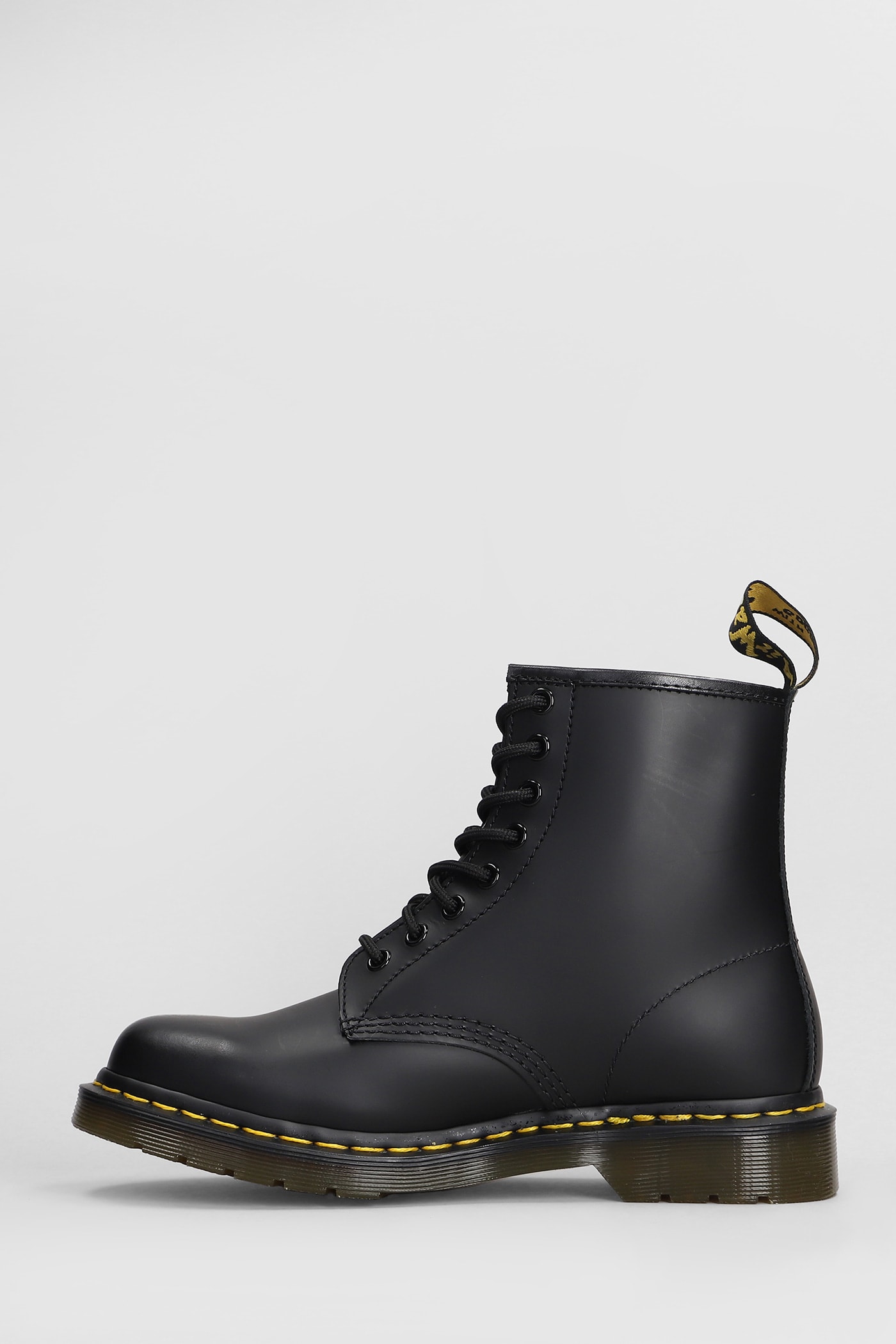 Shop Dr. Martens' 1460 Combat Boots In Black Leather