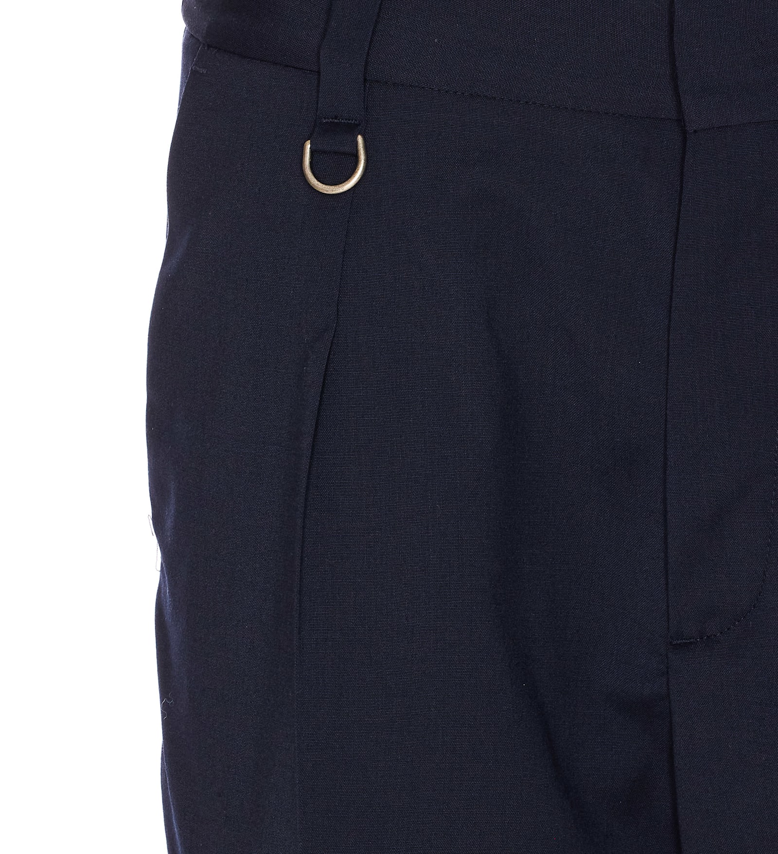 Paolo Pecora Wool-blend Trousers In Blue