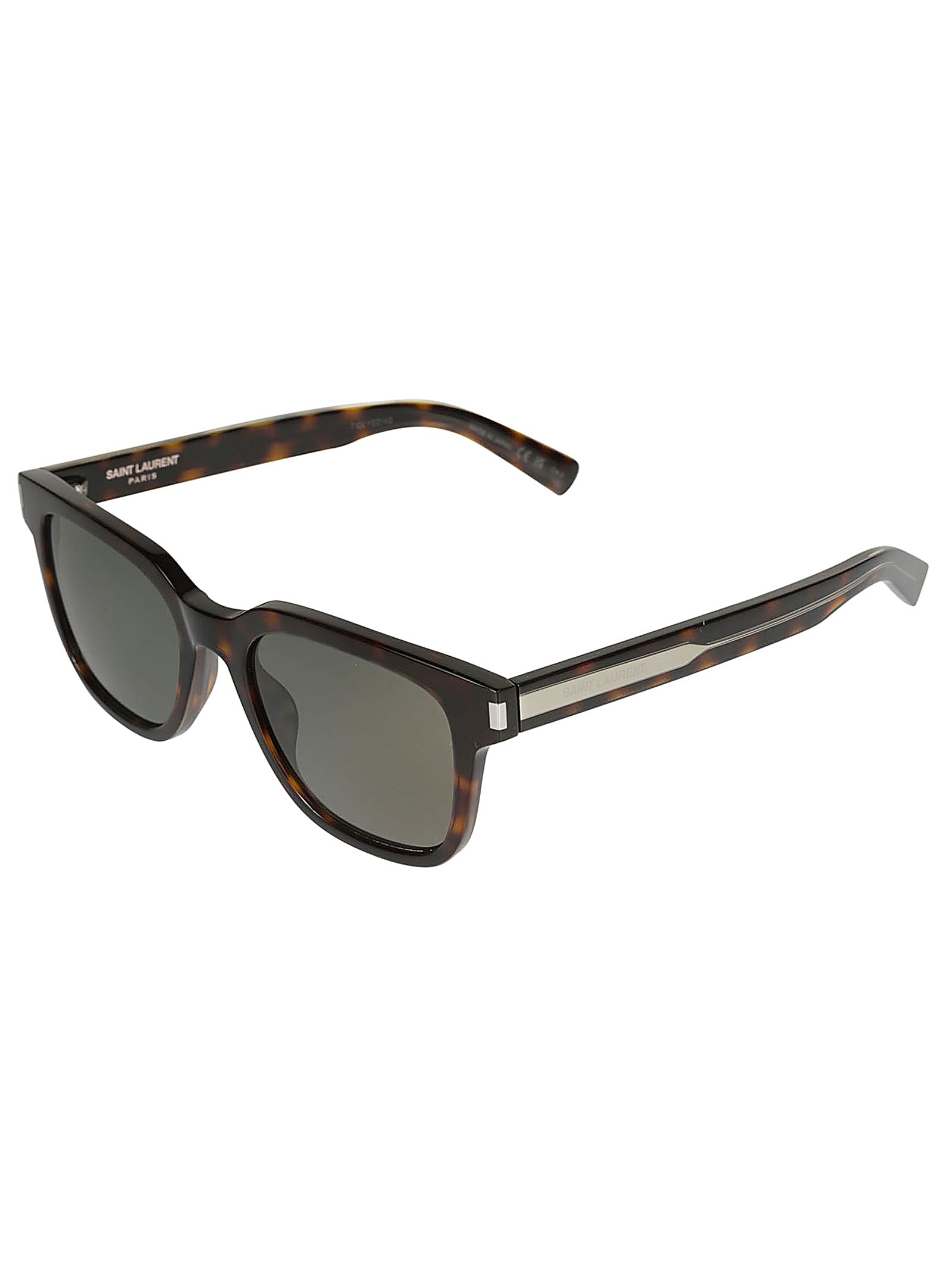 Saint Laurent Sl 711 Sunglasses In Havana-crystal-grey
