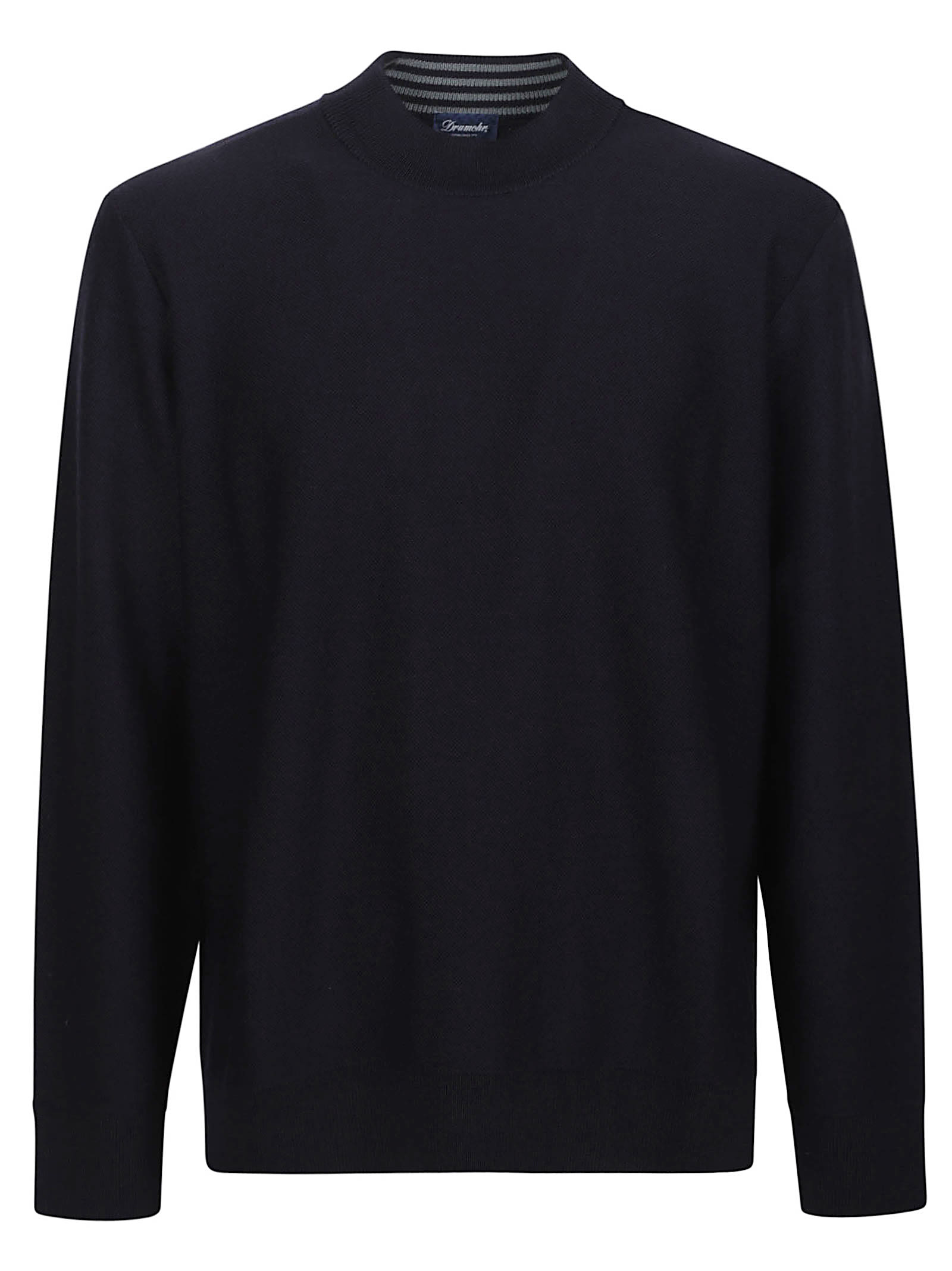 Drumohr Round Neck Sweater In Blue
