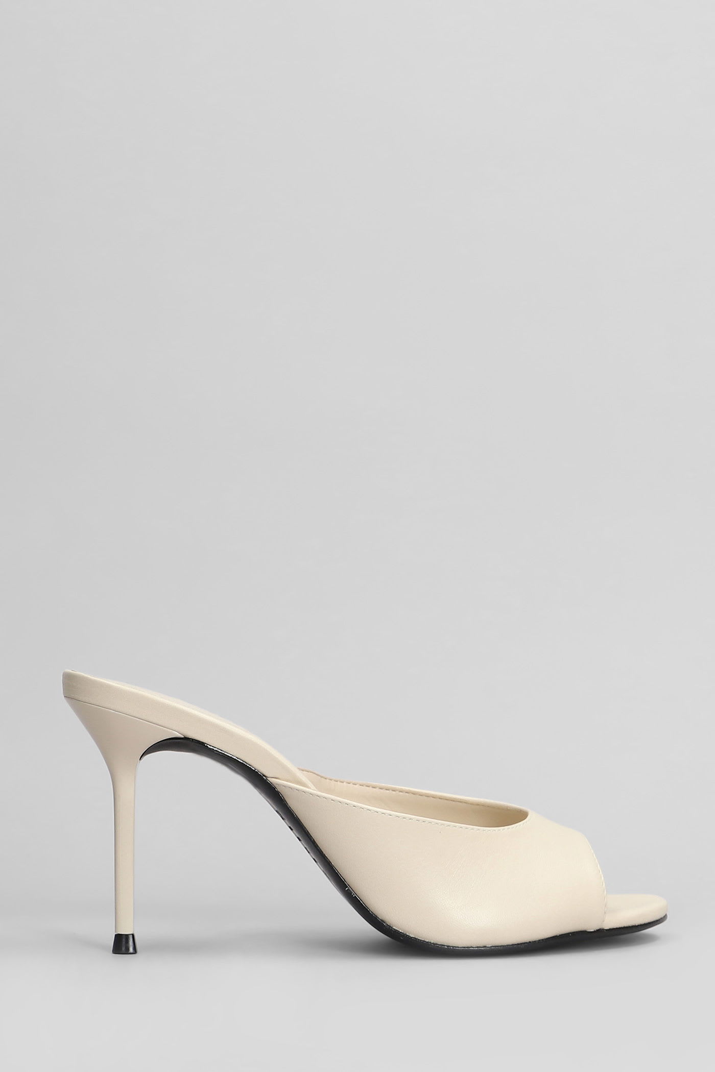 Shop Schutz Slipper-mule In Beige Leather