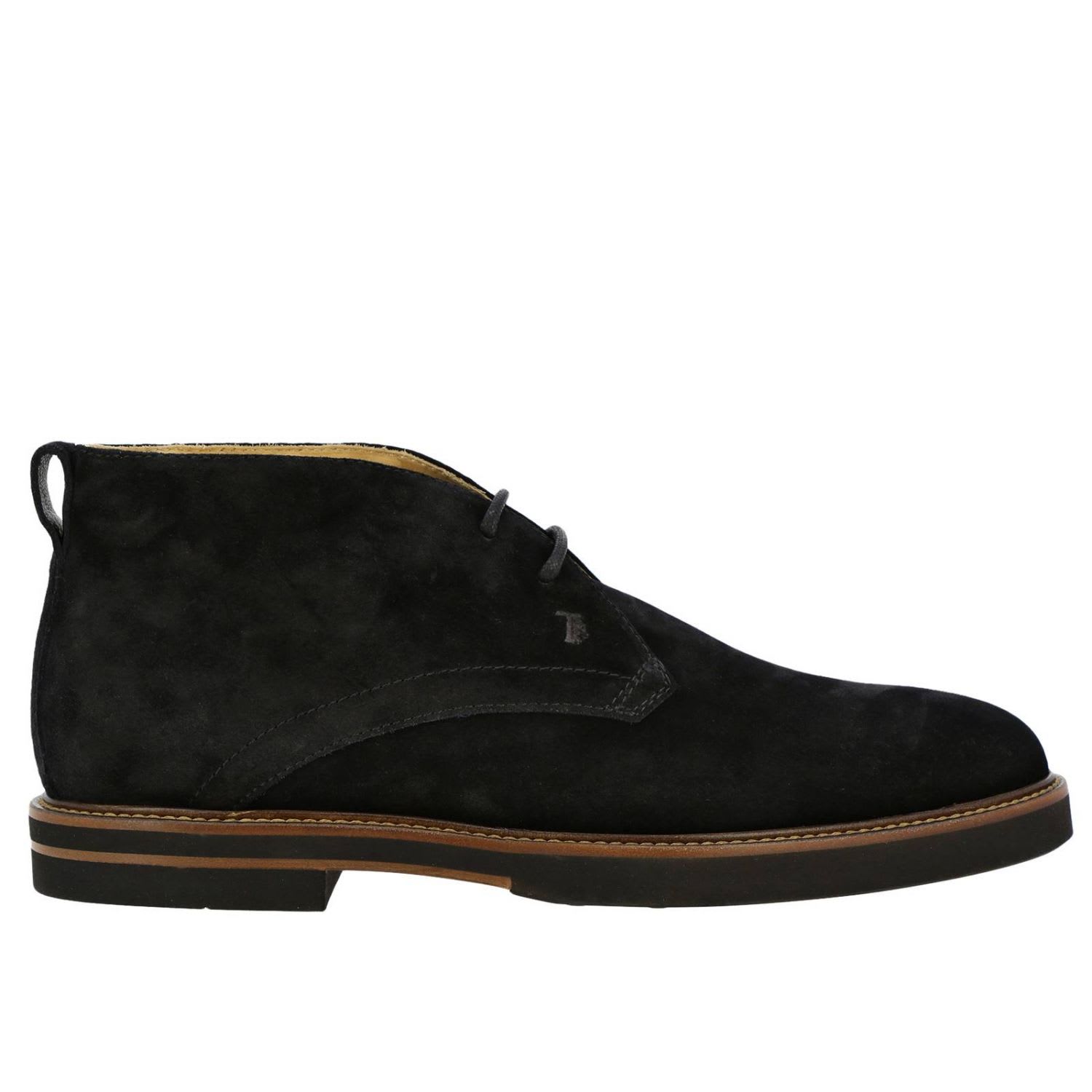 Tods Chukka Boots Tods Lace-up Chukka Boots In Suede With Rubber Bottom