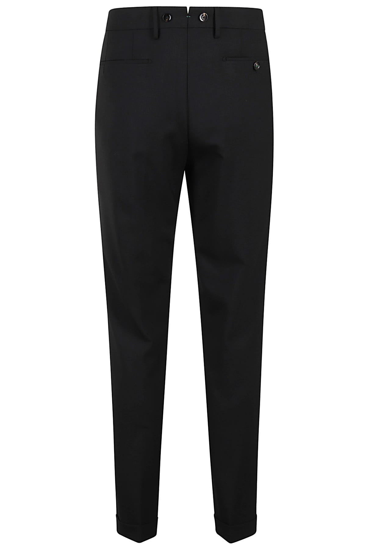 Shop Berwich Barber Long Pant 2 Pences Eco Lana In Black