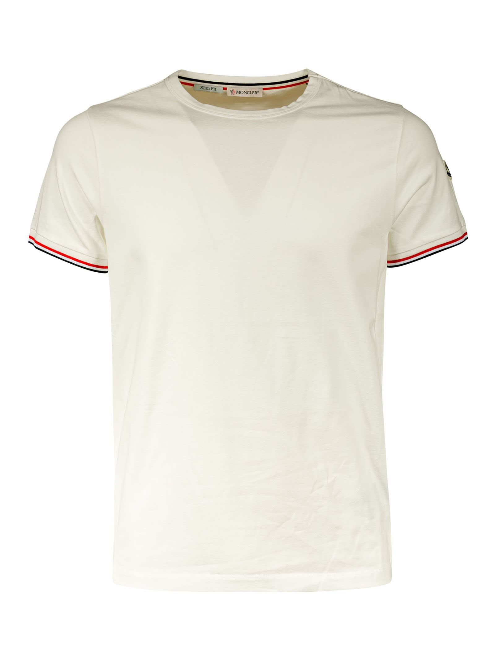 Moncler Round Neck T-shirt In White