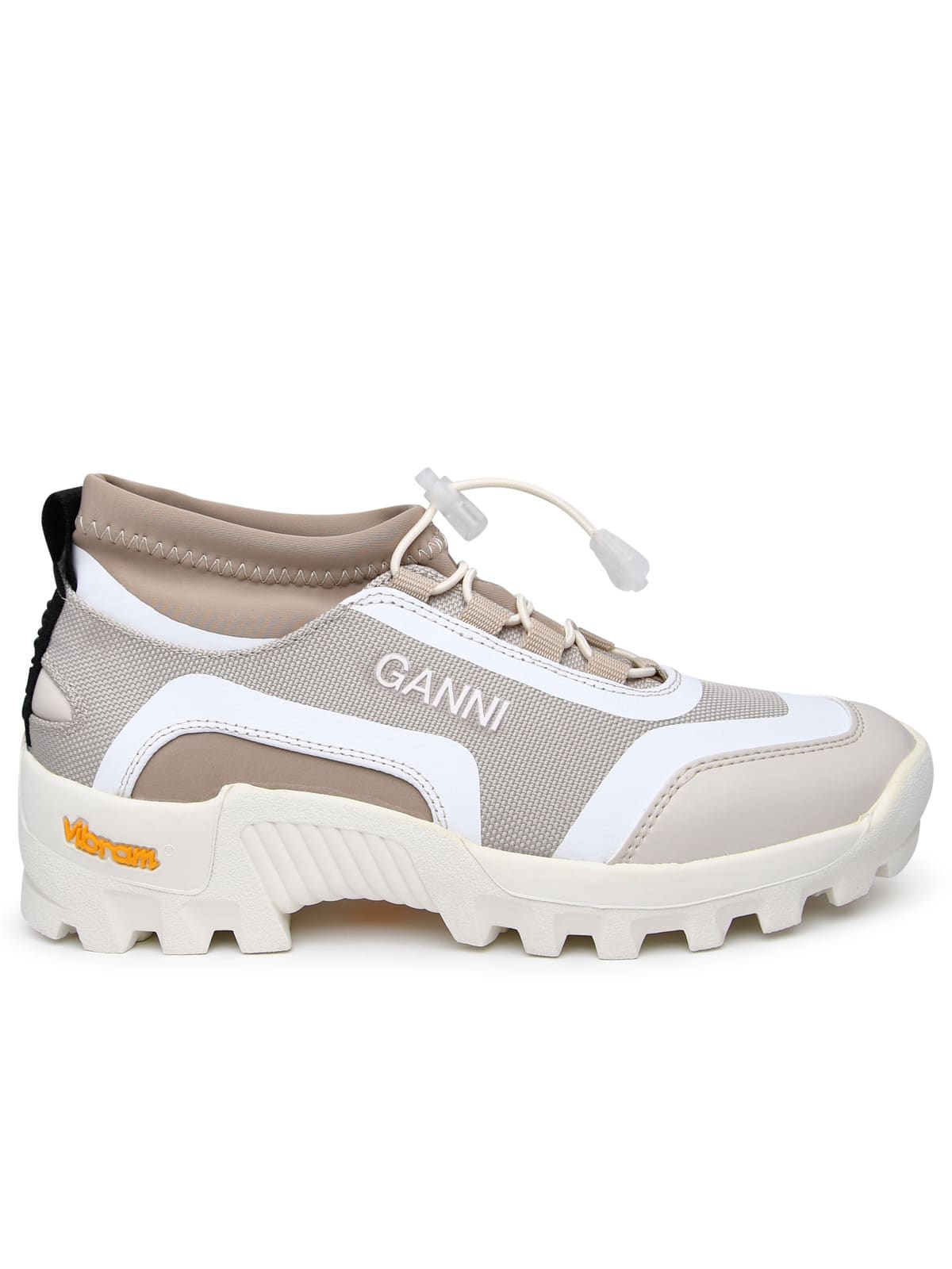 GANNI PERFORMANCE TWO-TONE RECYCLED POLYESTER SNEAKERS