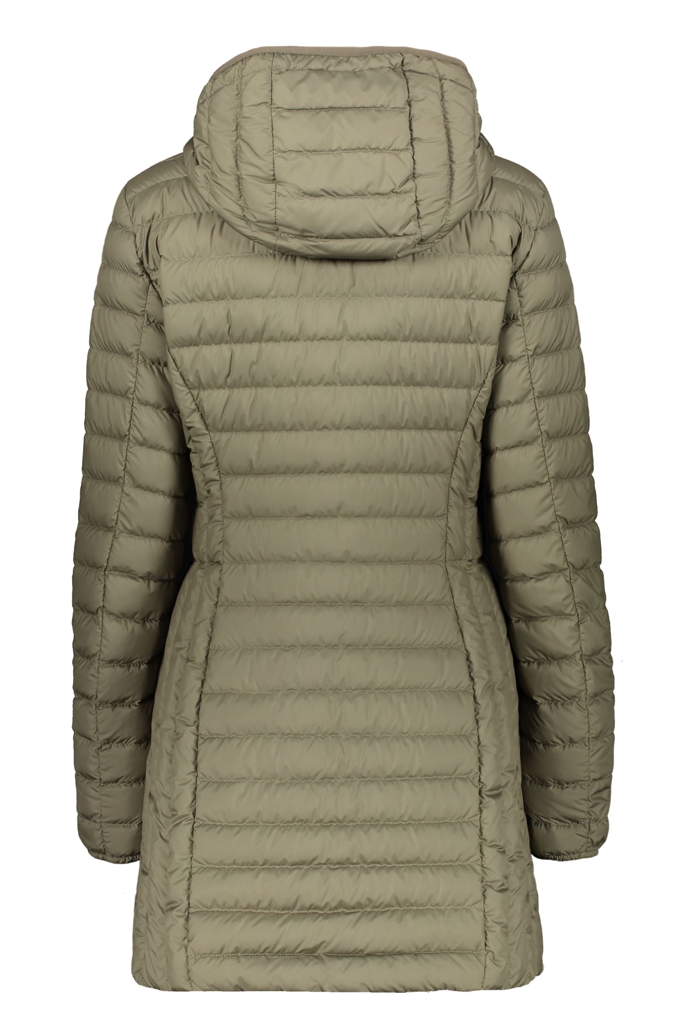 Shop Parajumpers Irene Hooded Down Jacket In Green