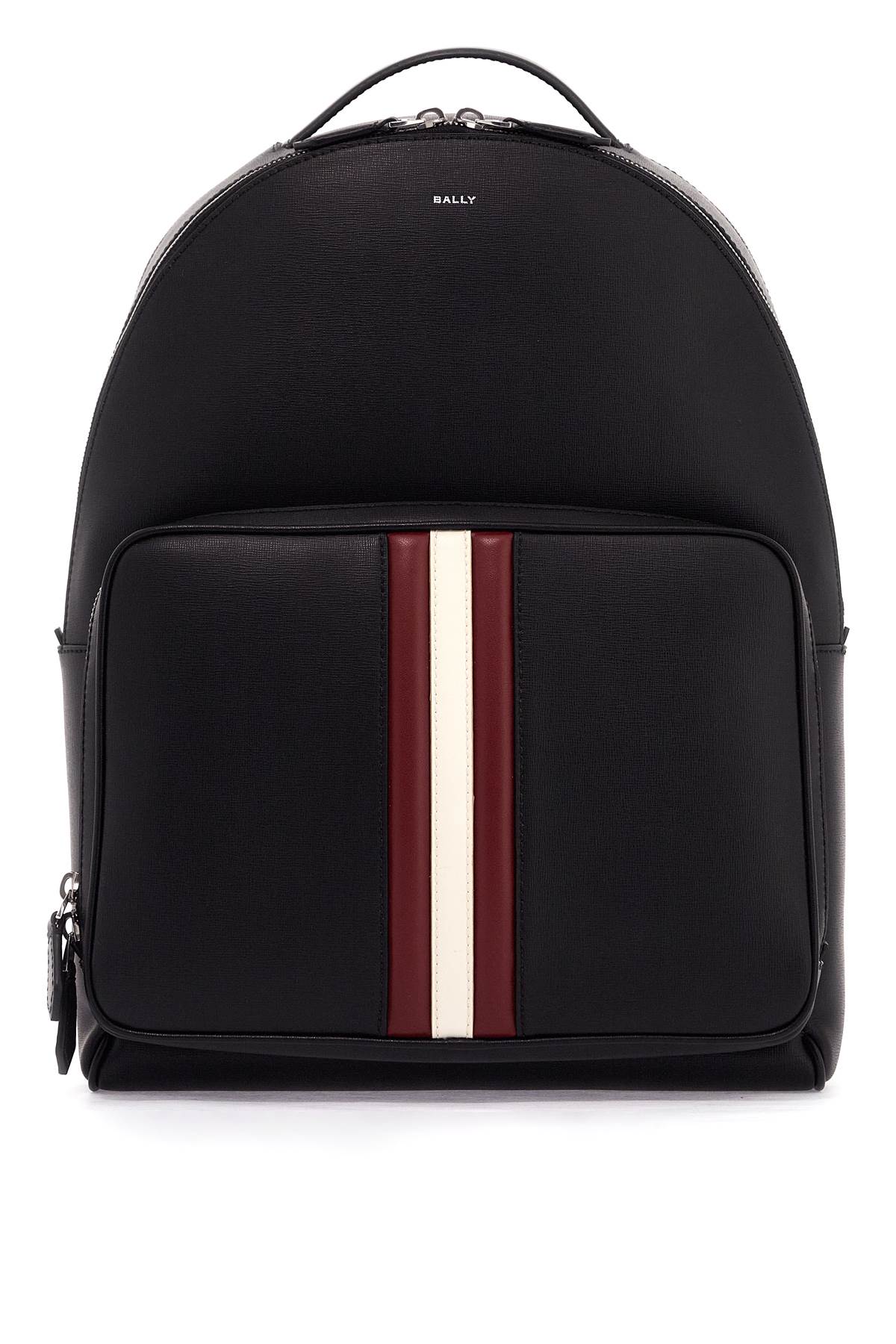 Shop Bally Mythos Backpack In Black+red/bone+pall (black)