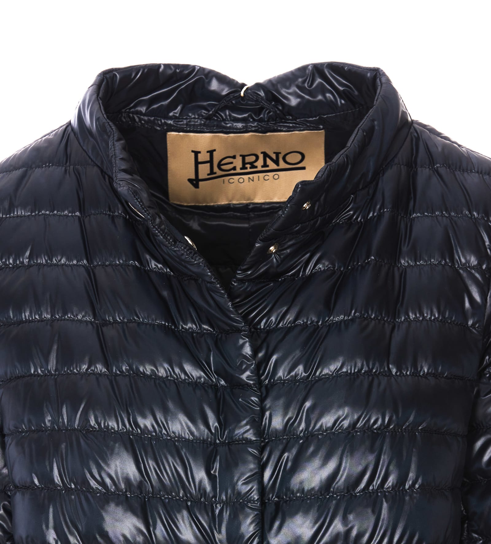 Shop Herno Rossella Down Jacket In Blue