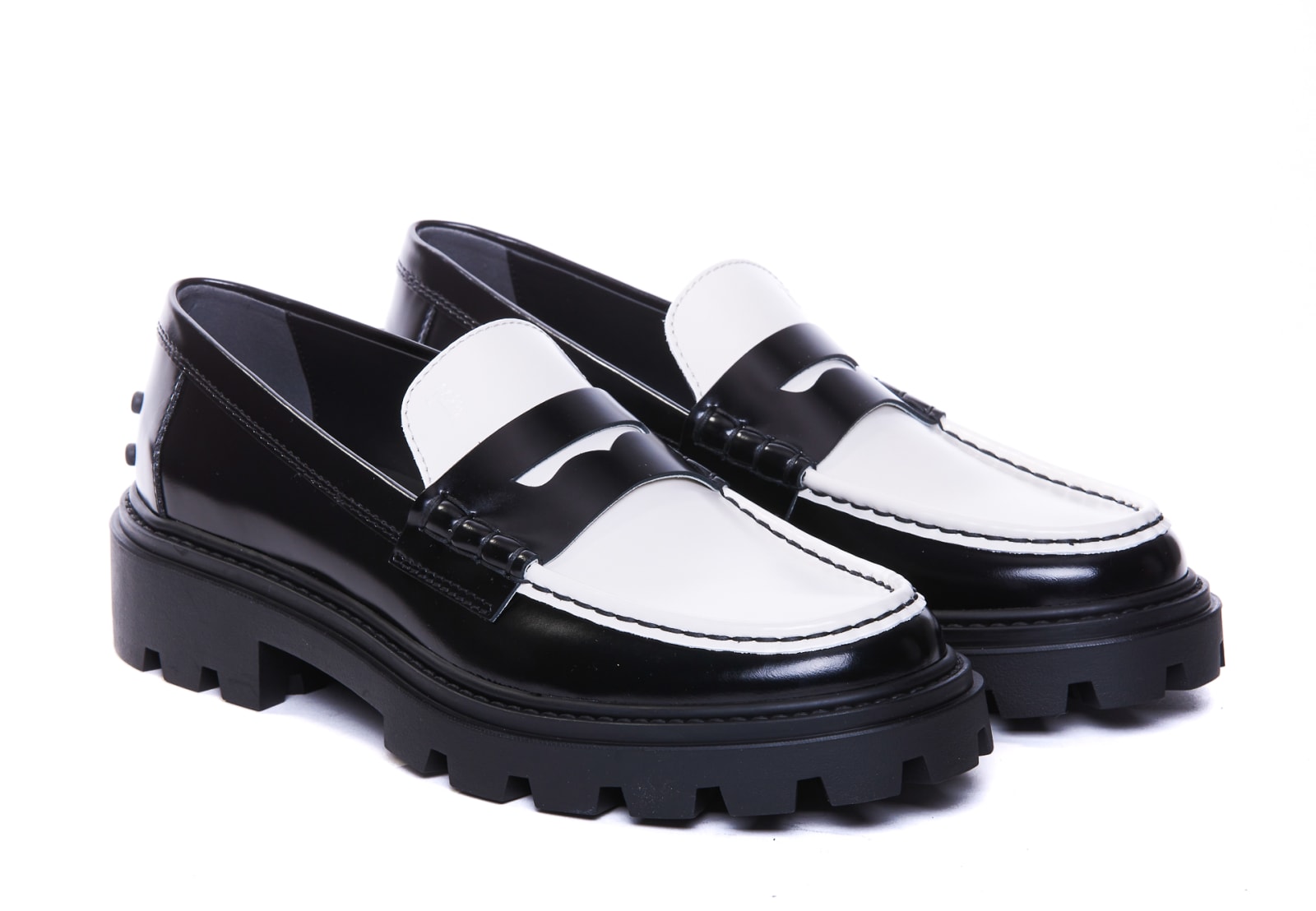 Shop Tod's Loafers In Black