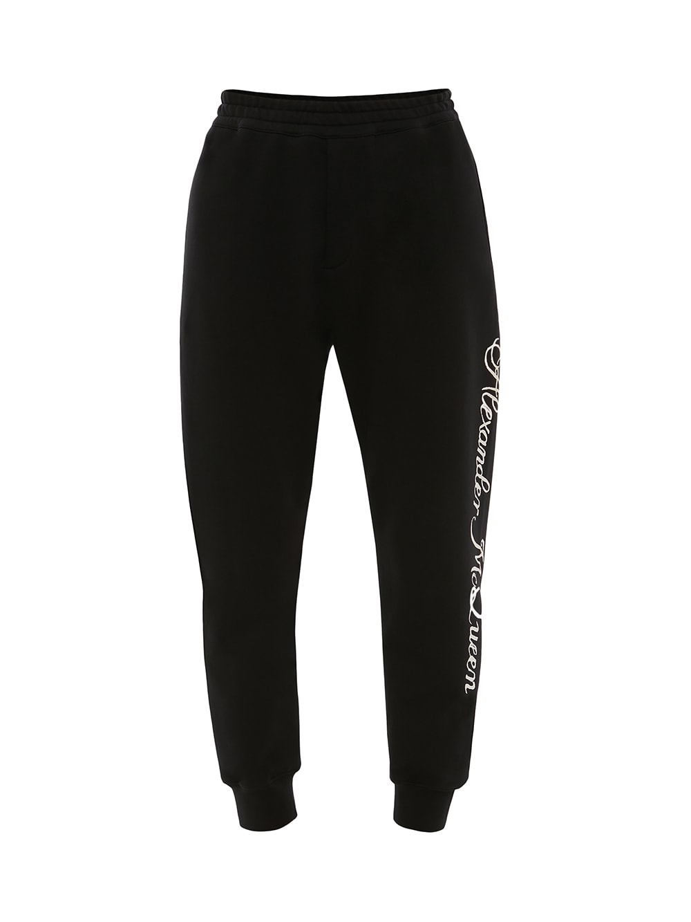 Alexander McQueen Man Black Joggers With Blake Painting